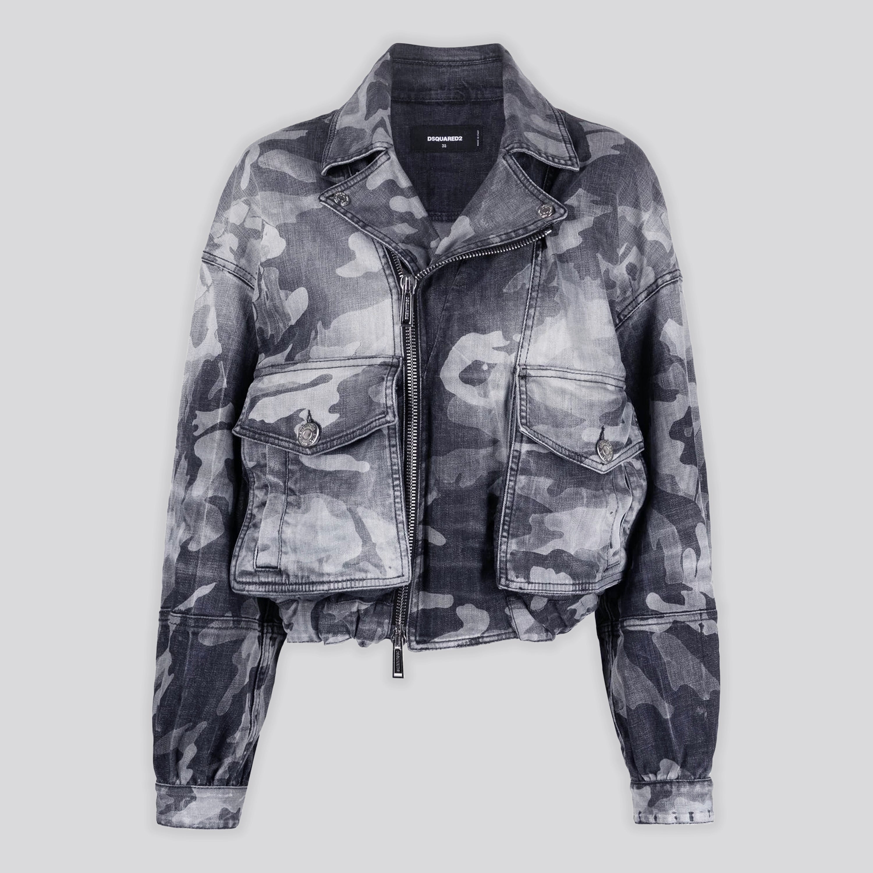 Chaqueta Negra Dsquared2 Camou W