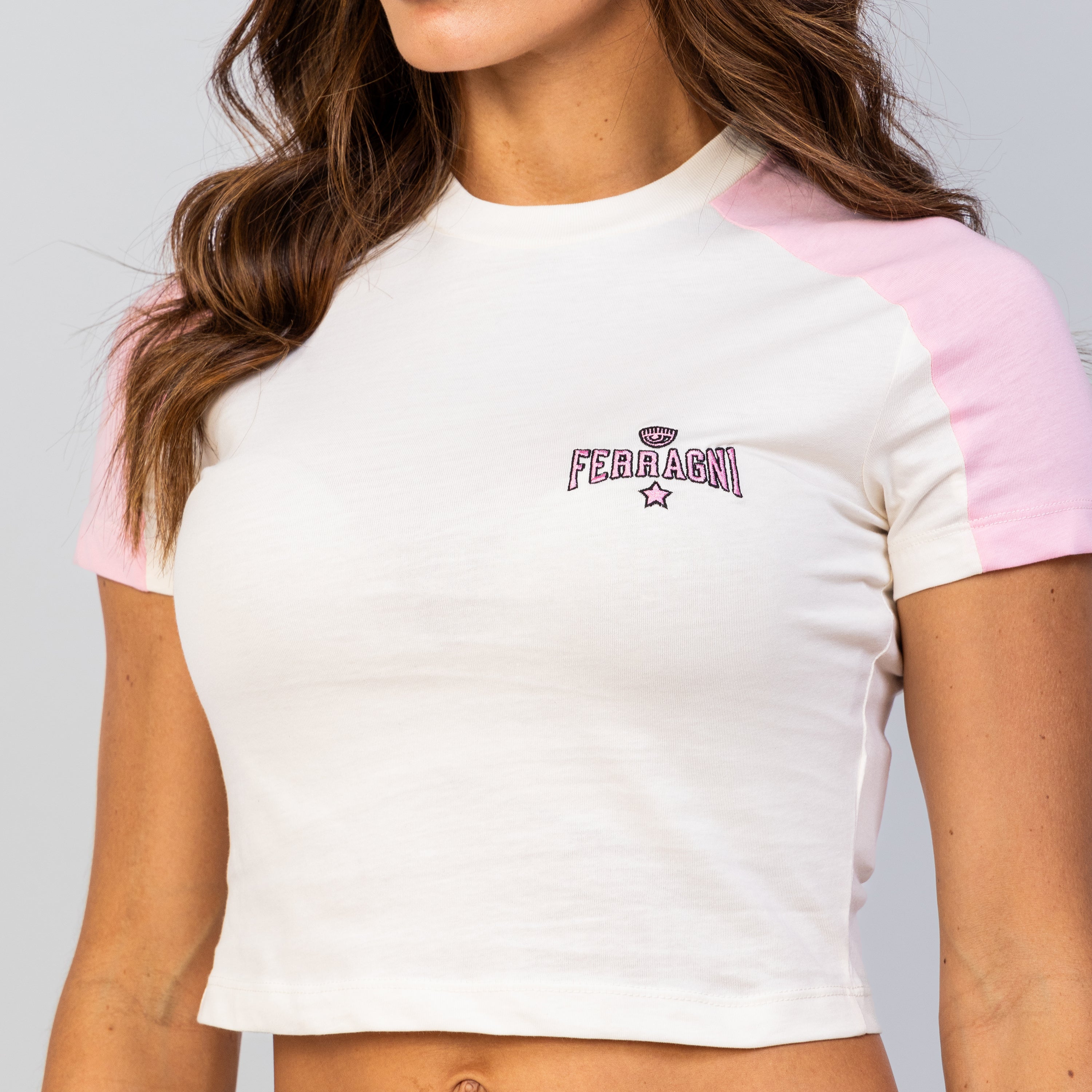 Camiseta Blanca Chiara Ferragni 602 Ferragni Embroidered