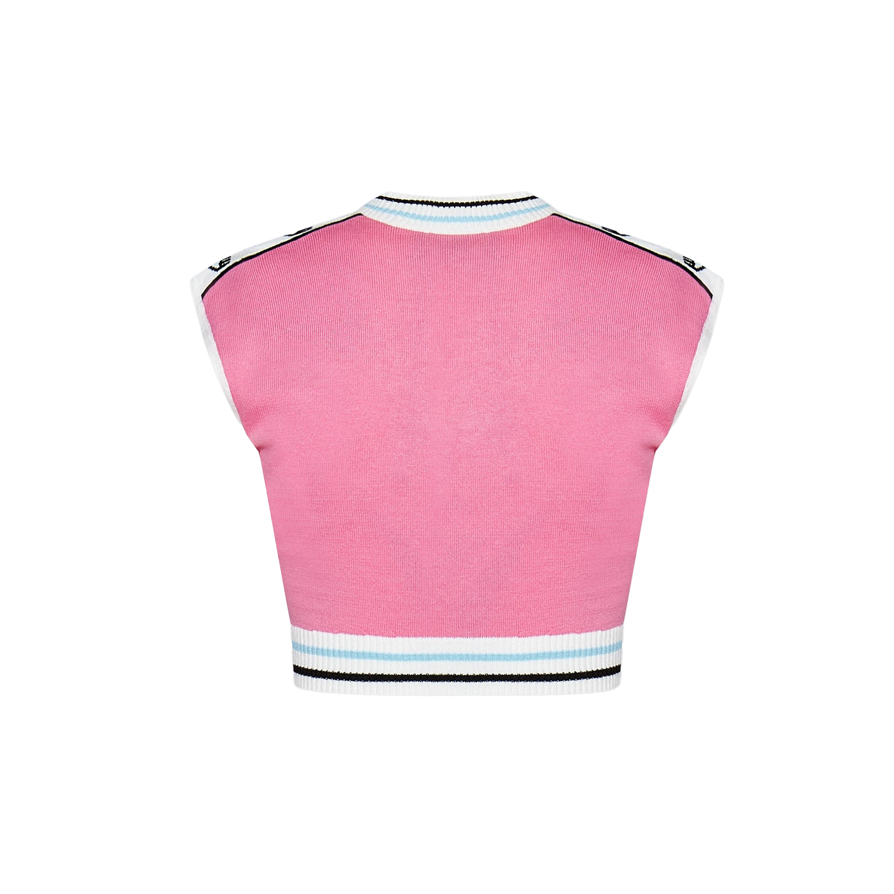 Top Rosado Chiara Ferragni M25 Logo Tape
