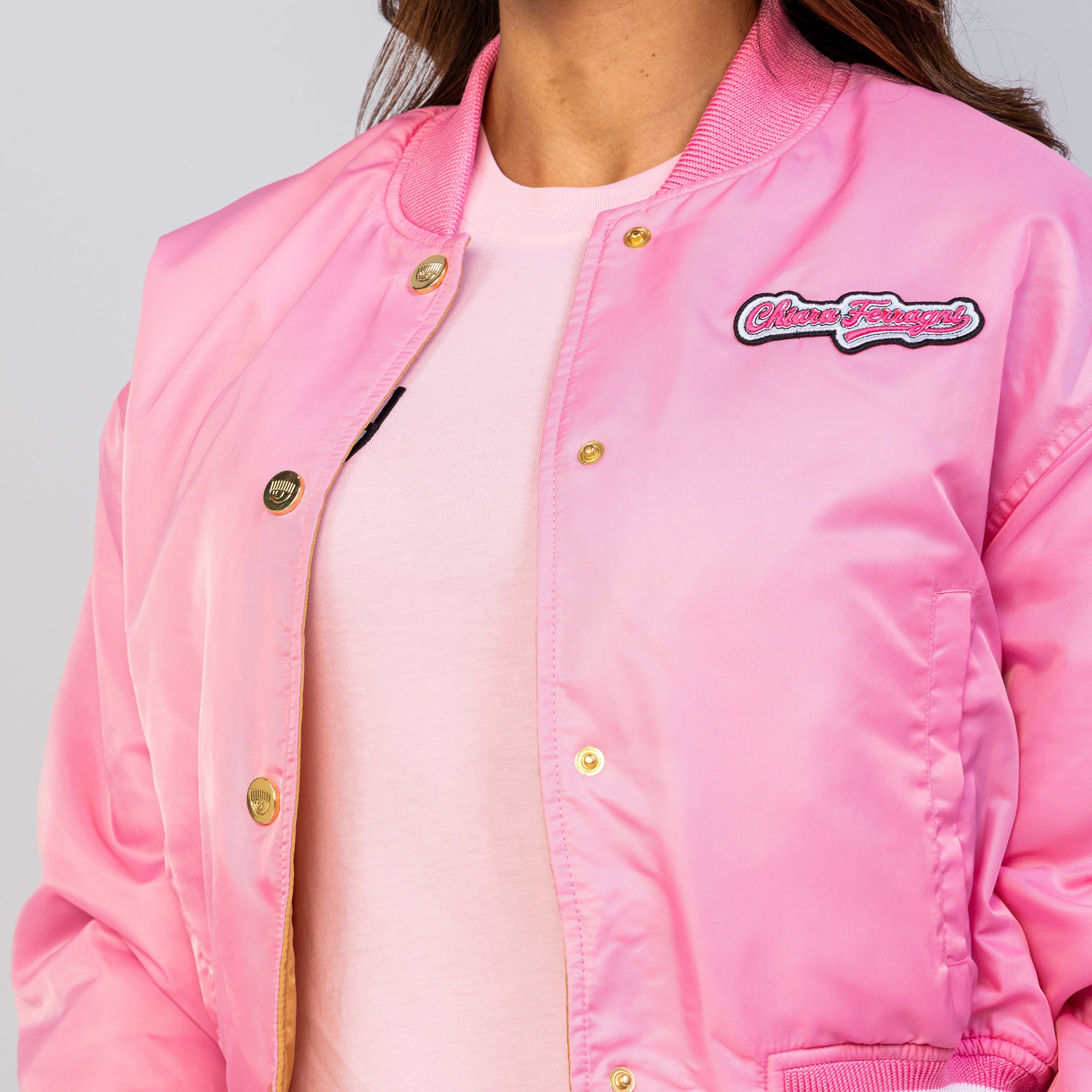 Chaqueta Rosada Chiara Ferragni 422 Varsity
