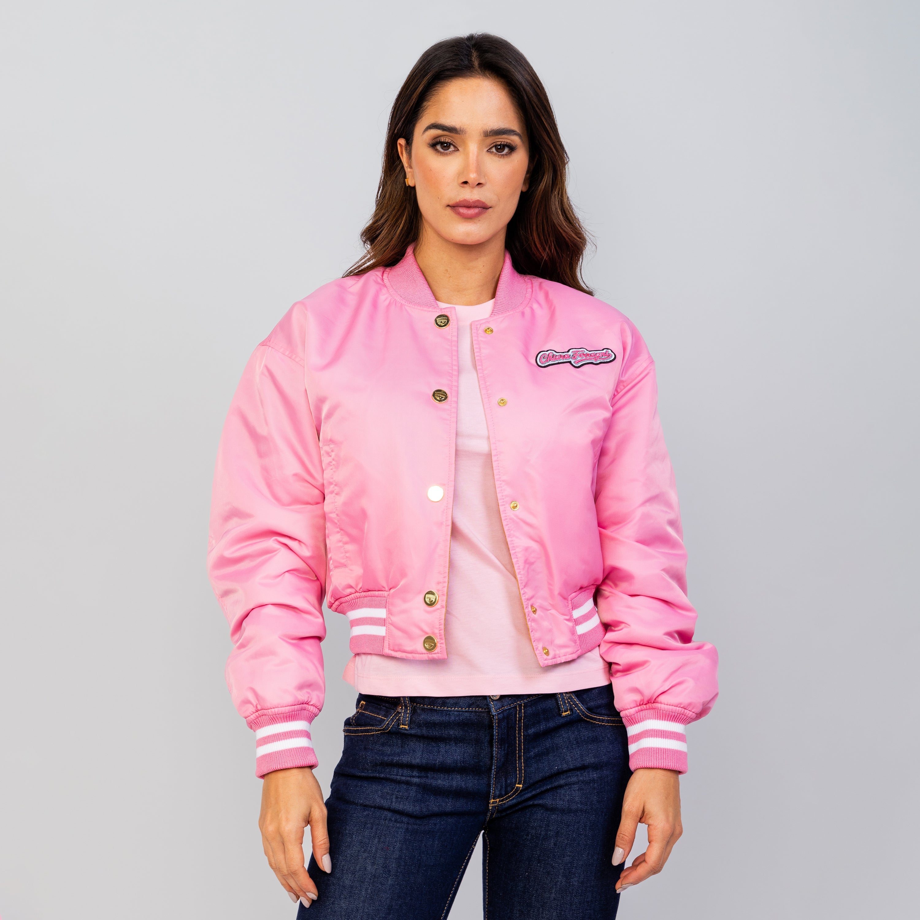 Chaqueta Rosada Chiara Ferragni 422 Varsity