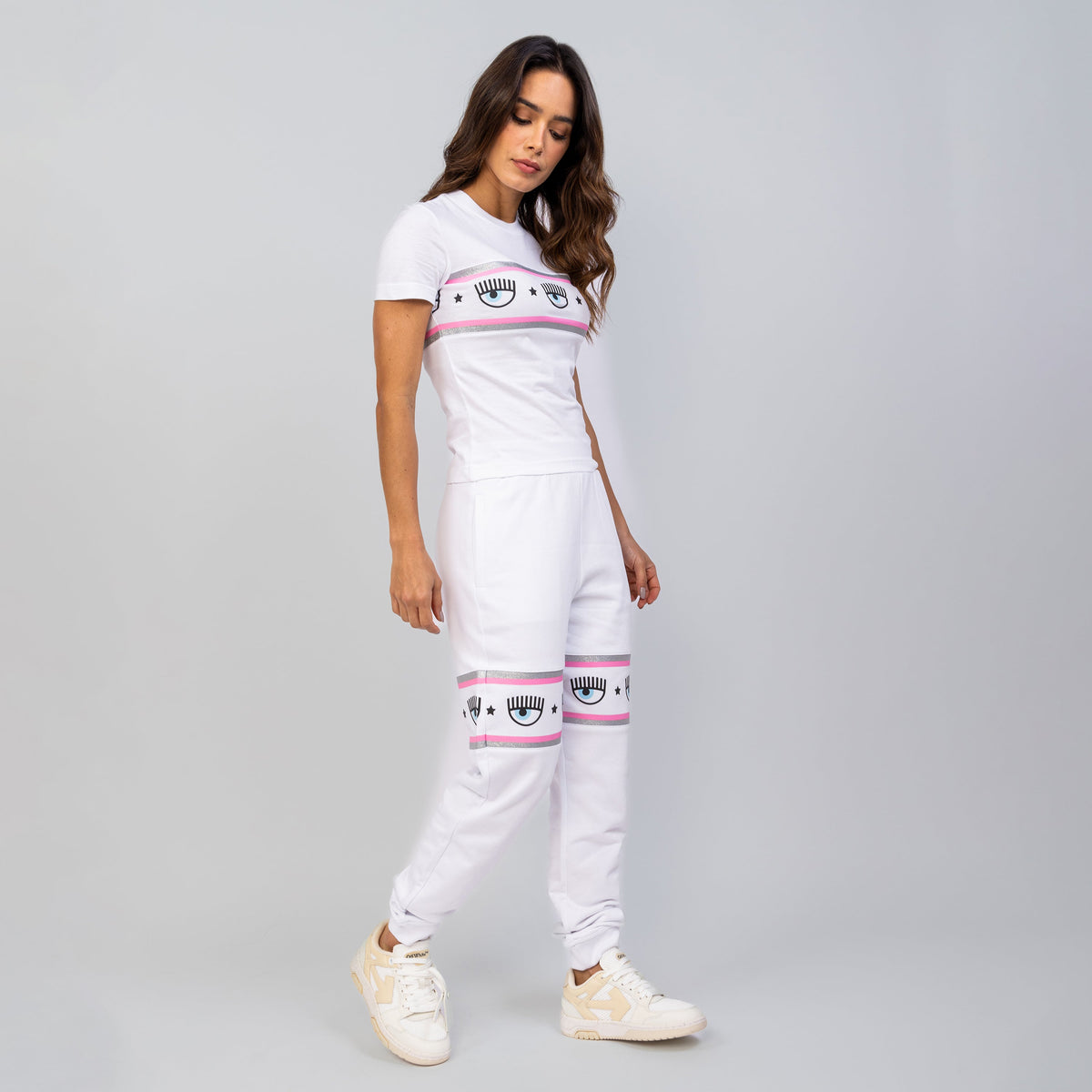 Sudadera Blanca Chiara Ferragni 131 Maxi Logomania