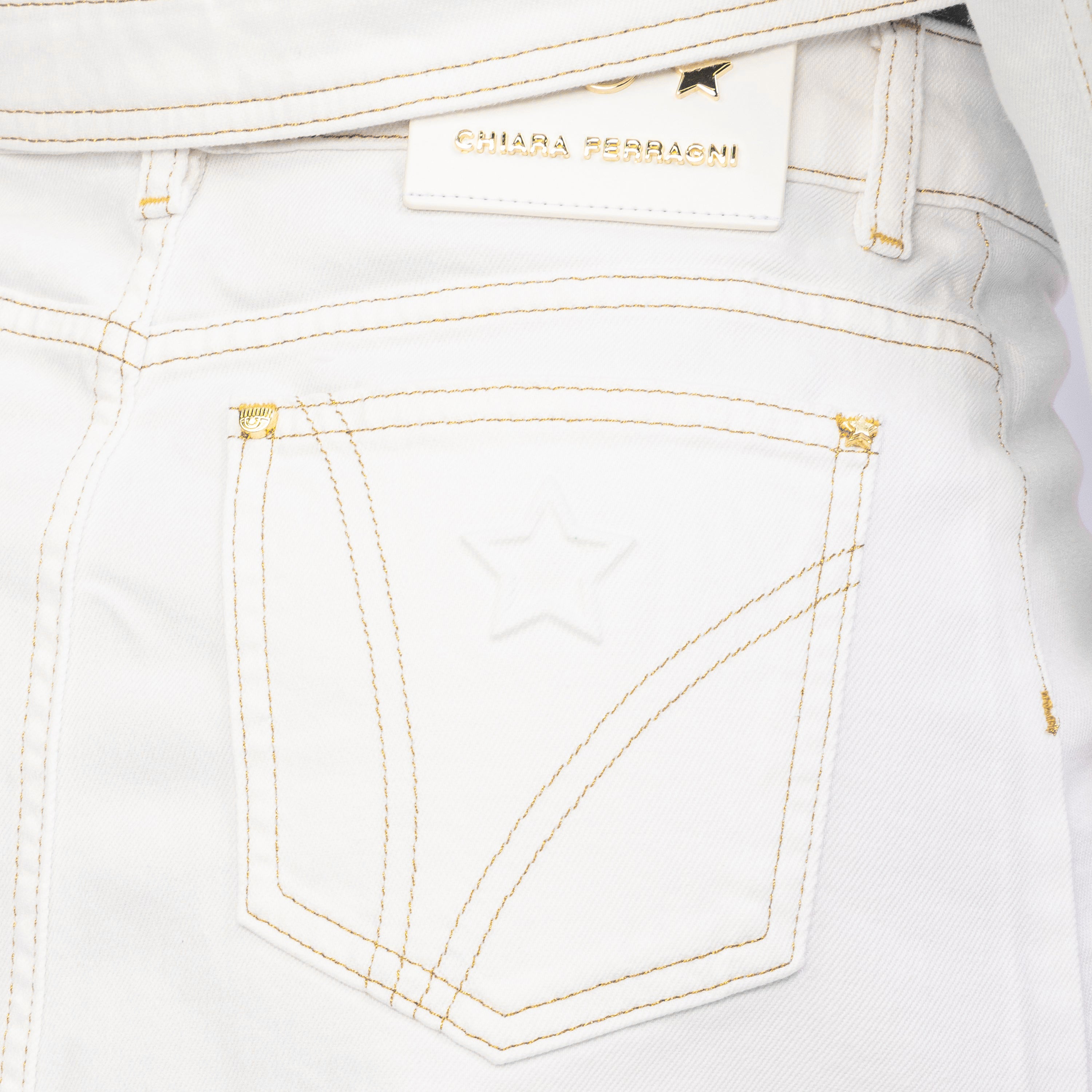 Falda Blanca Chiara Ferragni 806 Eye Star