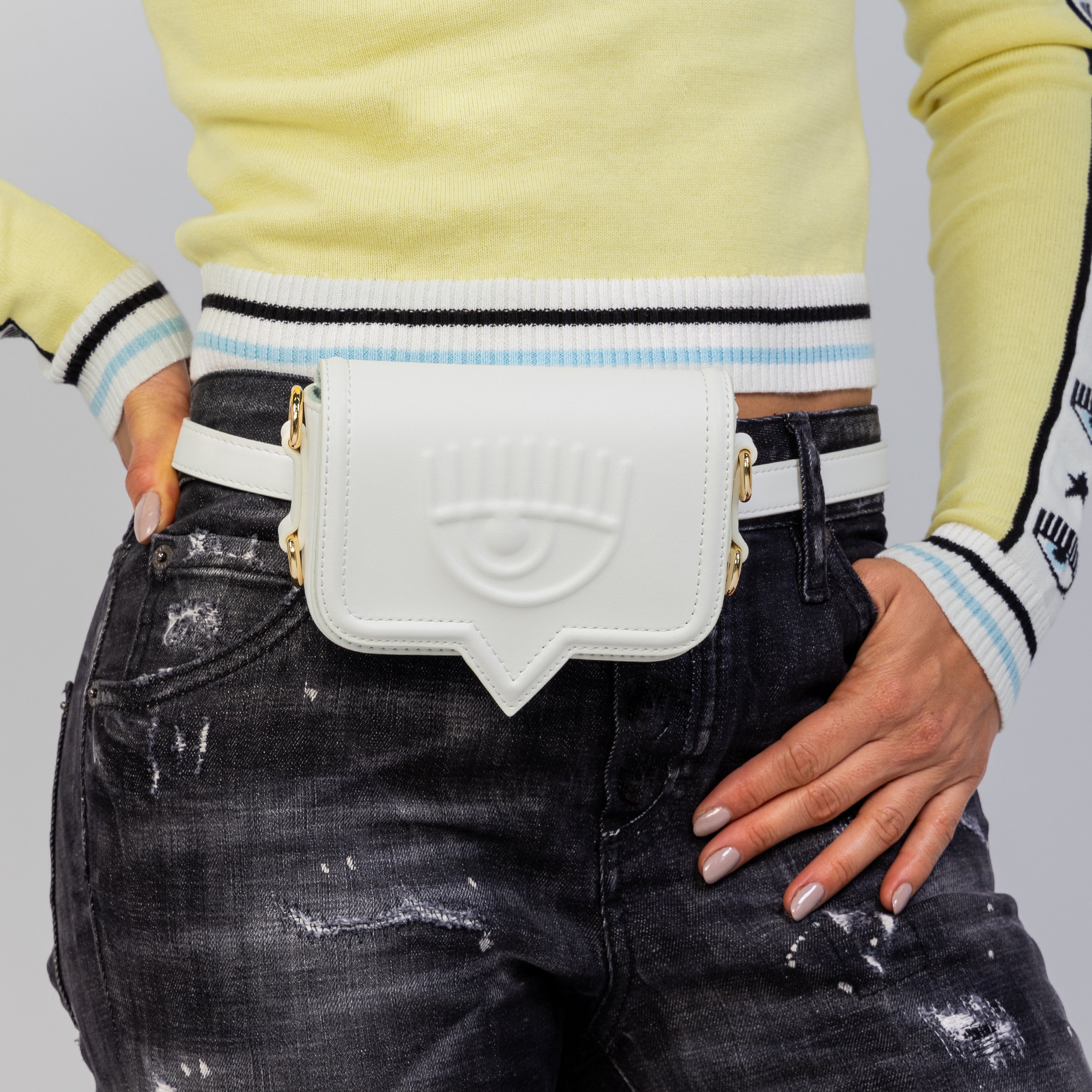 Cartera Blanca Chiara Ferragni Eyelike Bags Sketch 01