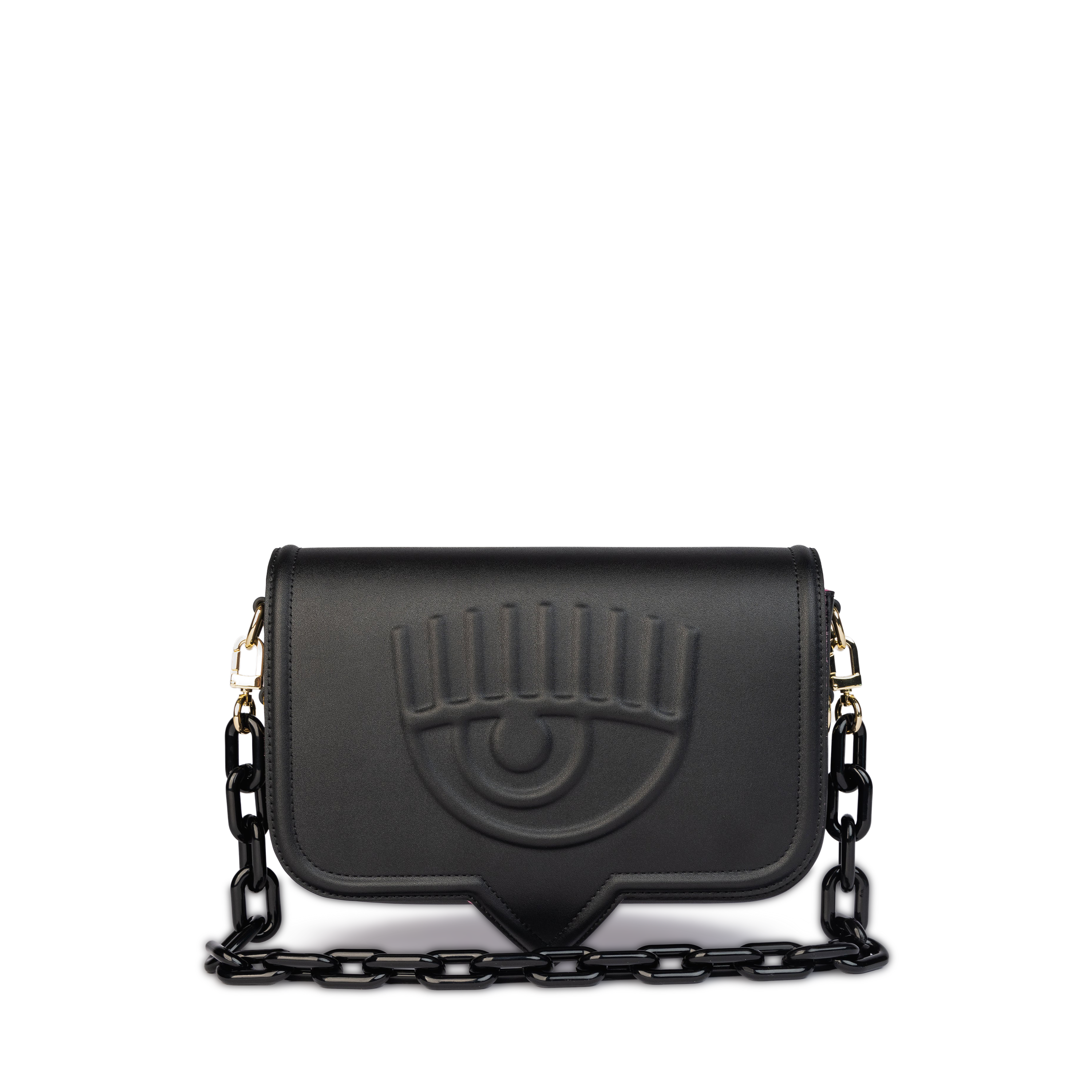 Cartera Negra Chiara Ferragni Eyelike Bags Sketch 01 Small