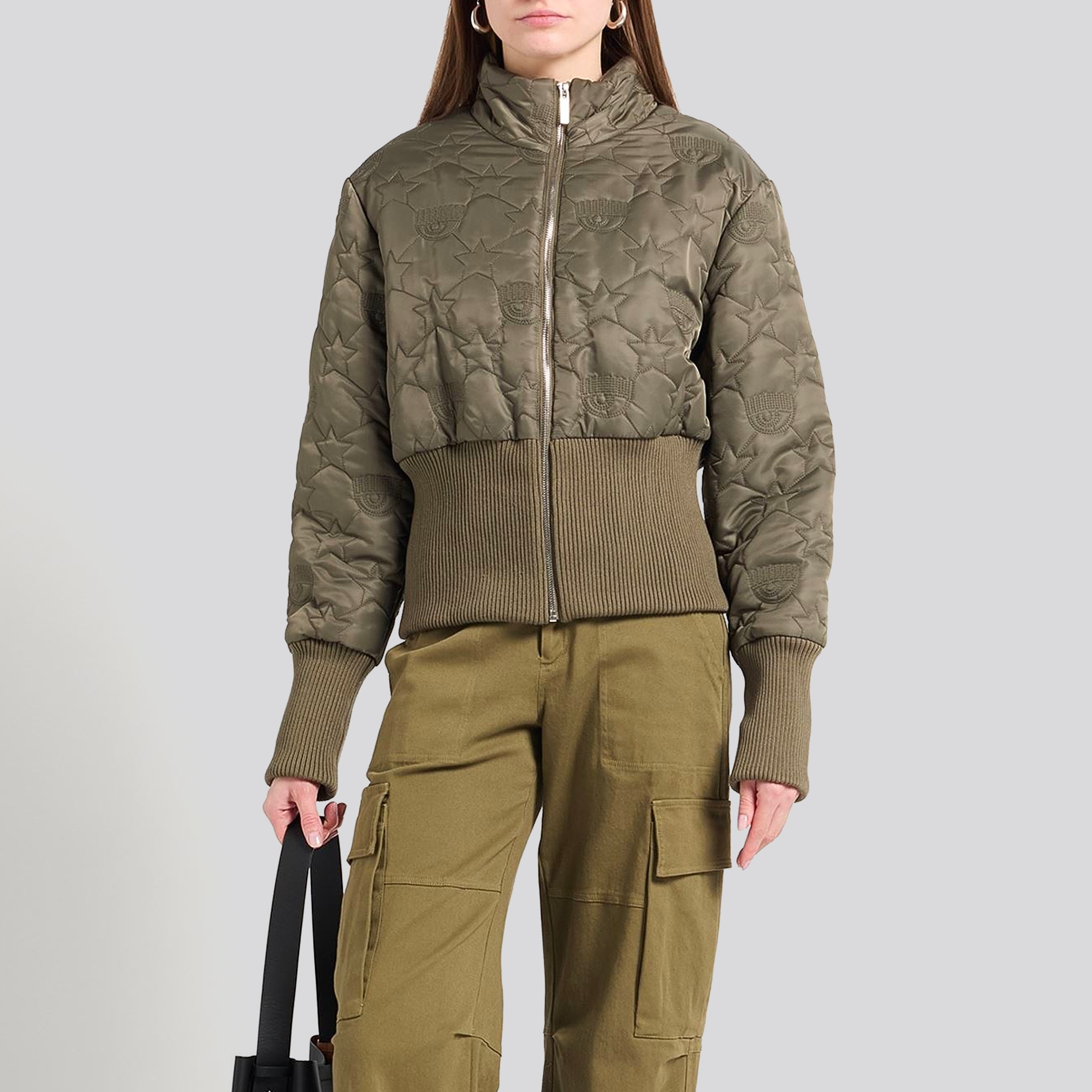 Chaqueta Verde Chiara Ferragni Stars