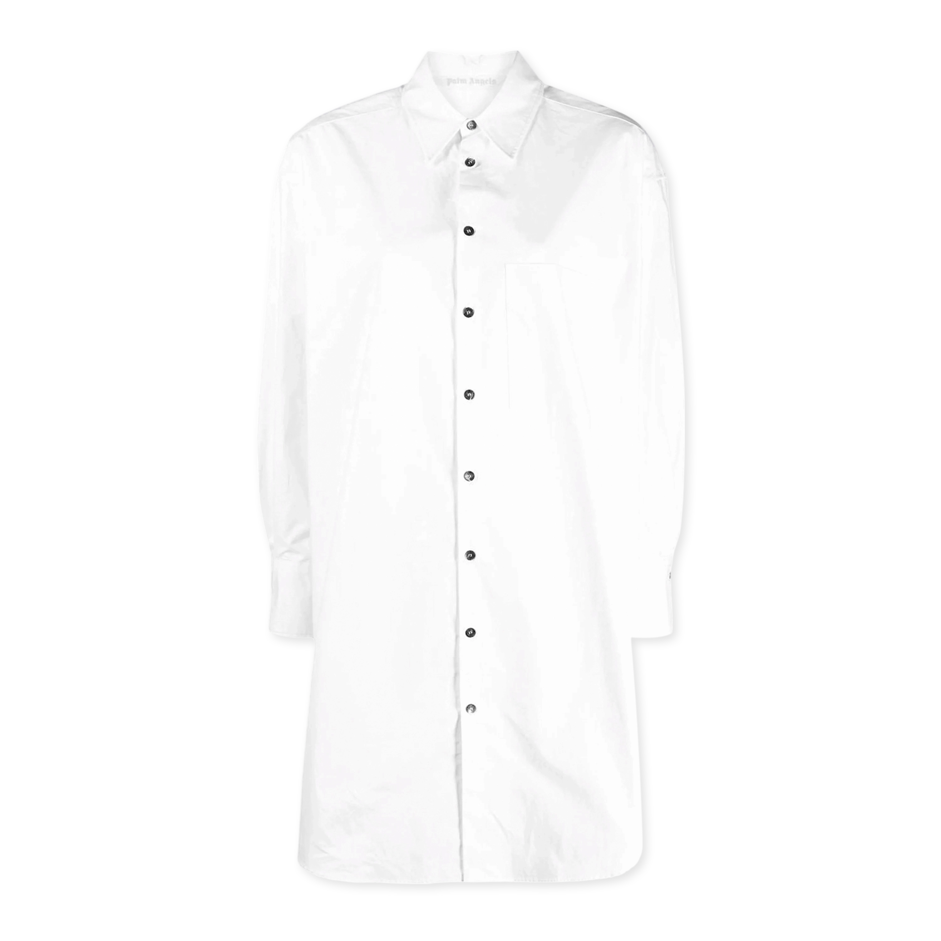 Vestido Blanco Negro Palm Angels Over Logo