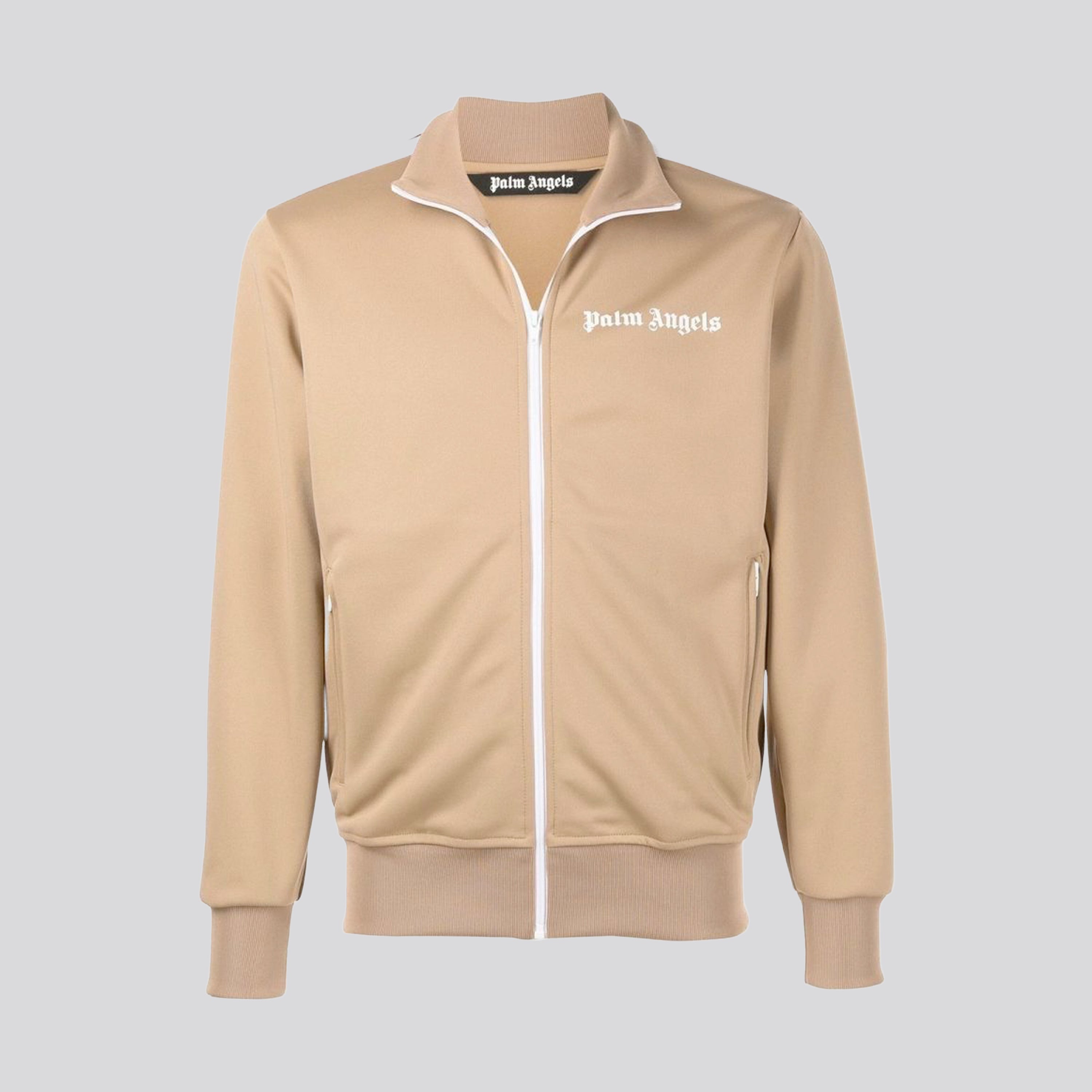Chaqueta Beige Palm Angels Logo