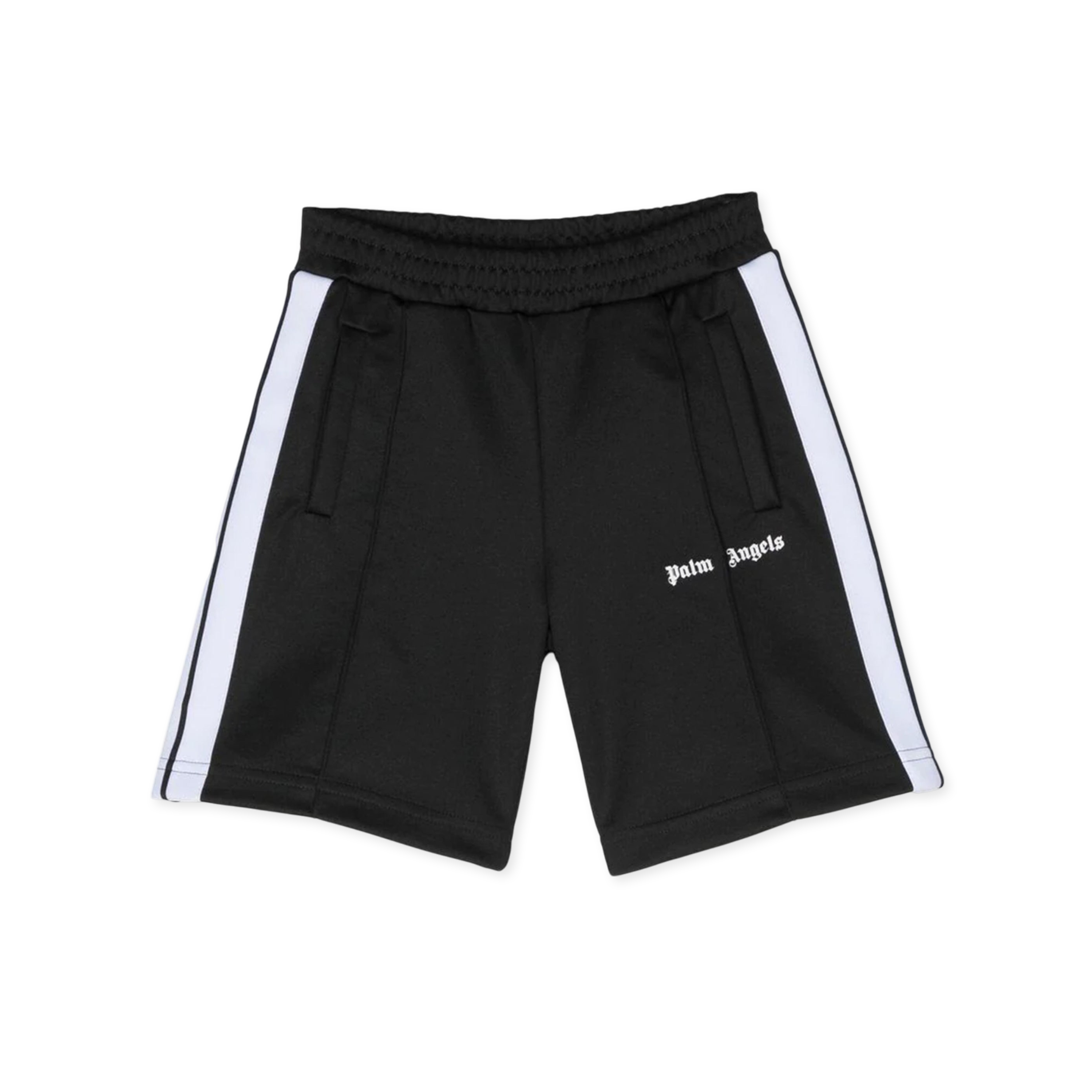 Short Negro Palm Angels Kids Logo