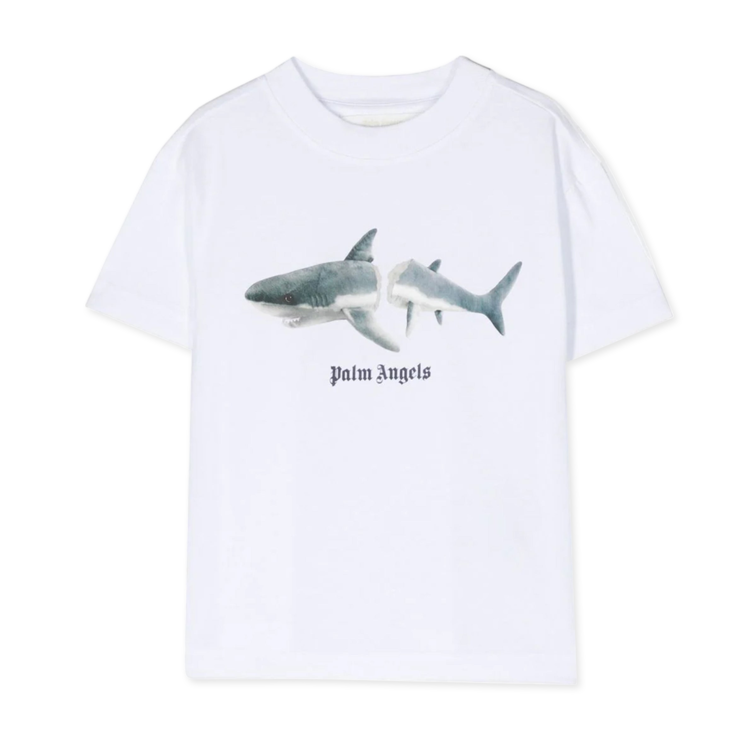 Camiseta Blanca Palm Angels Kids Shark