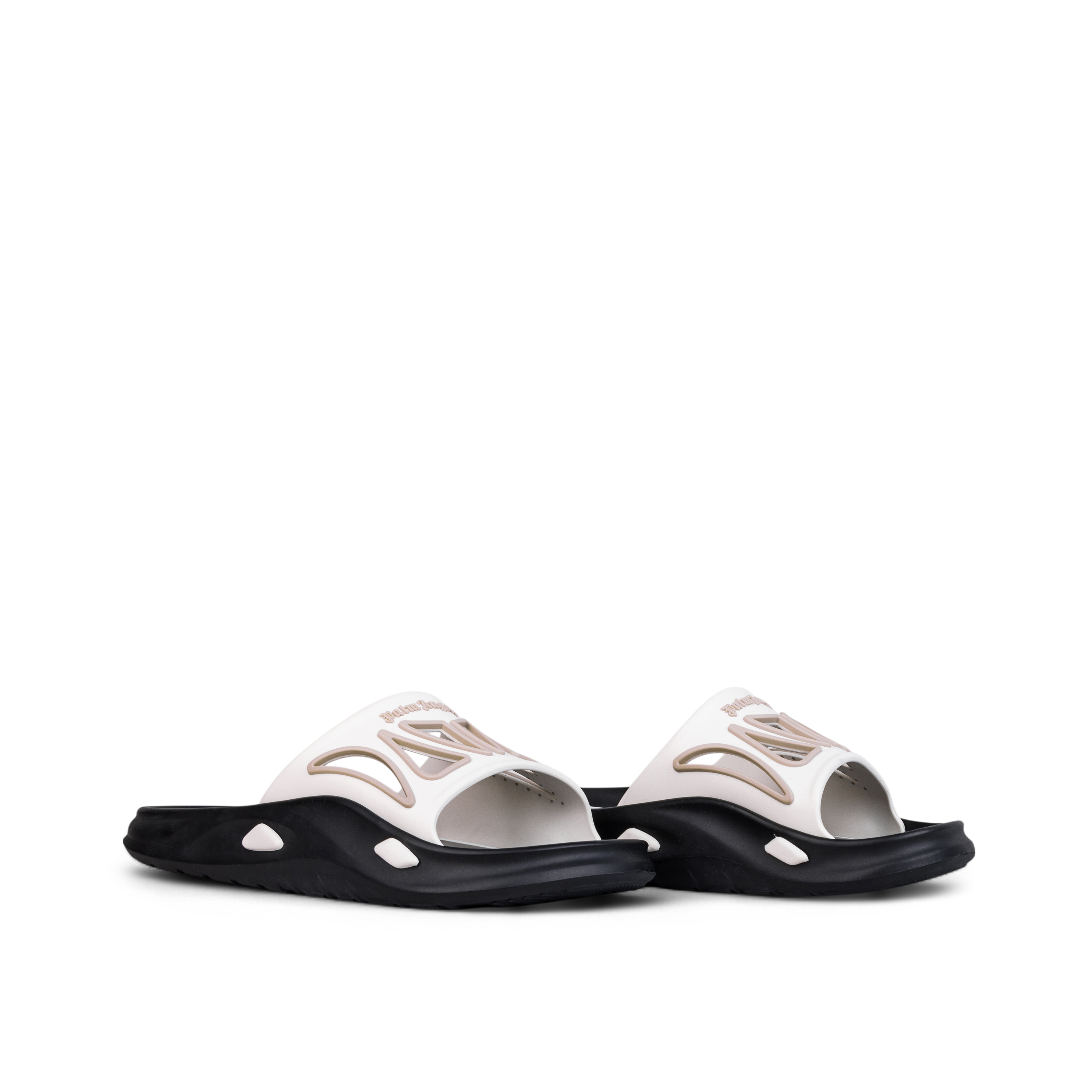 Sandalias Negras Palm Angels Blanco Modular