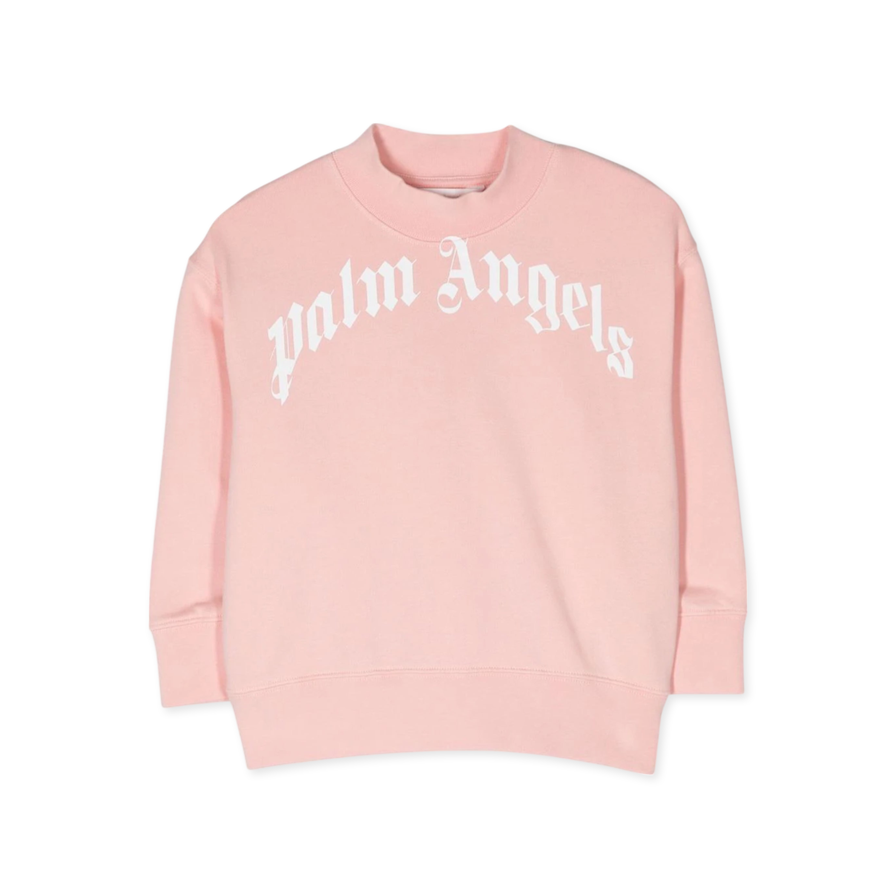 Buzo Rosado Palm Angels Kids Curved Logo