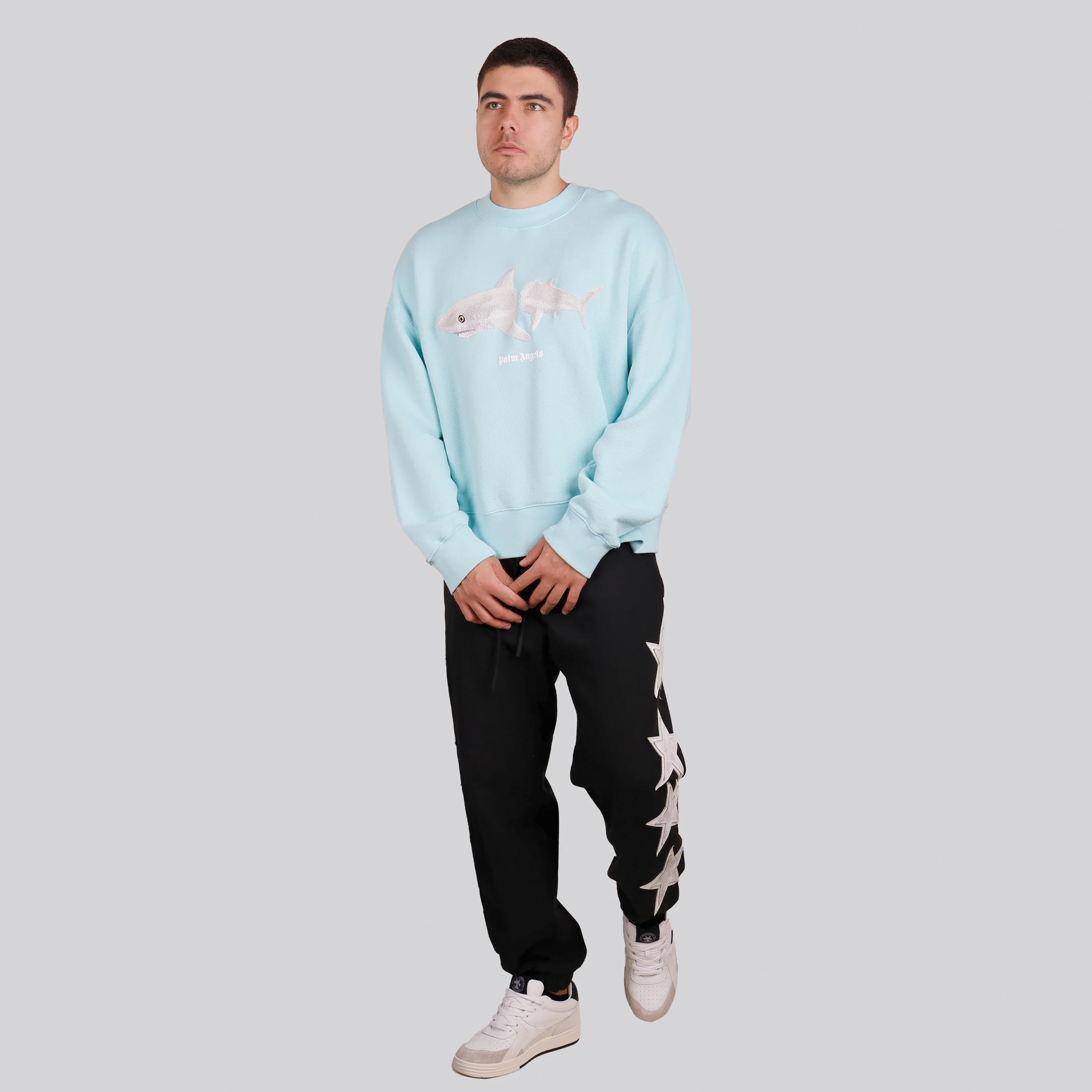 Buzo Azul Claro Palm Angels Shark