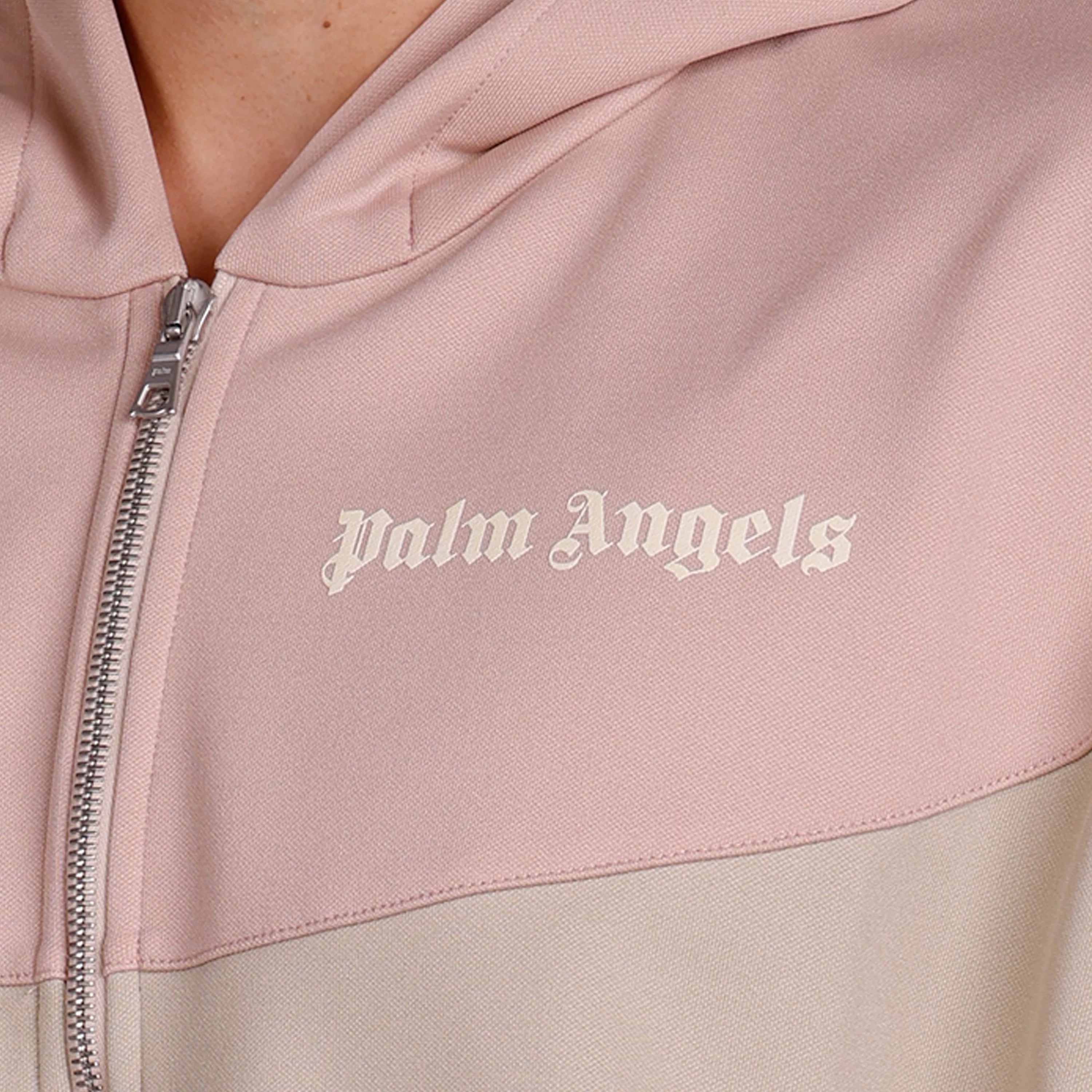 Chaqueta Beige Rose Dust Palm Angels Logo