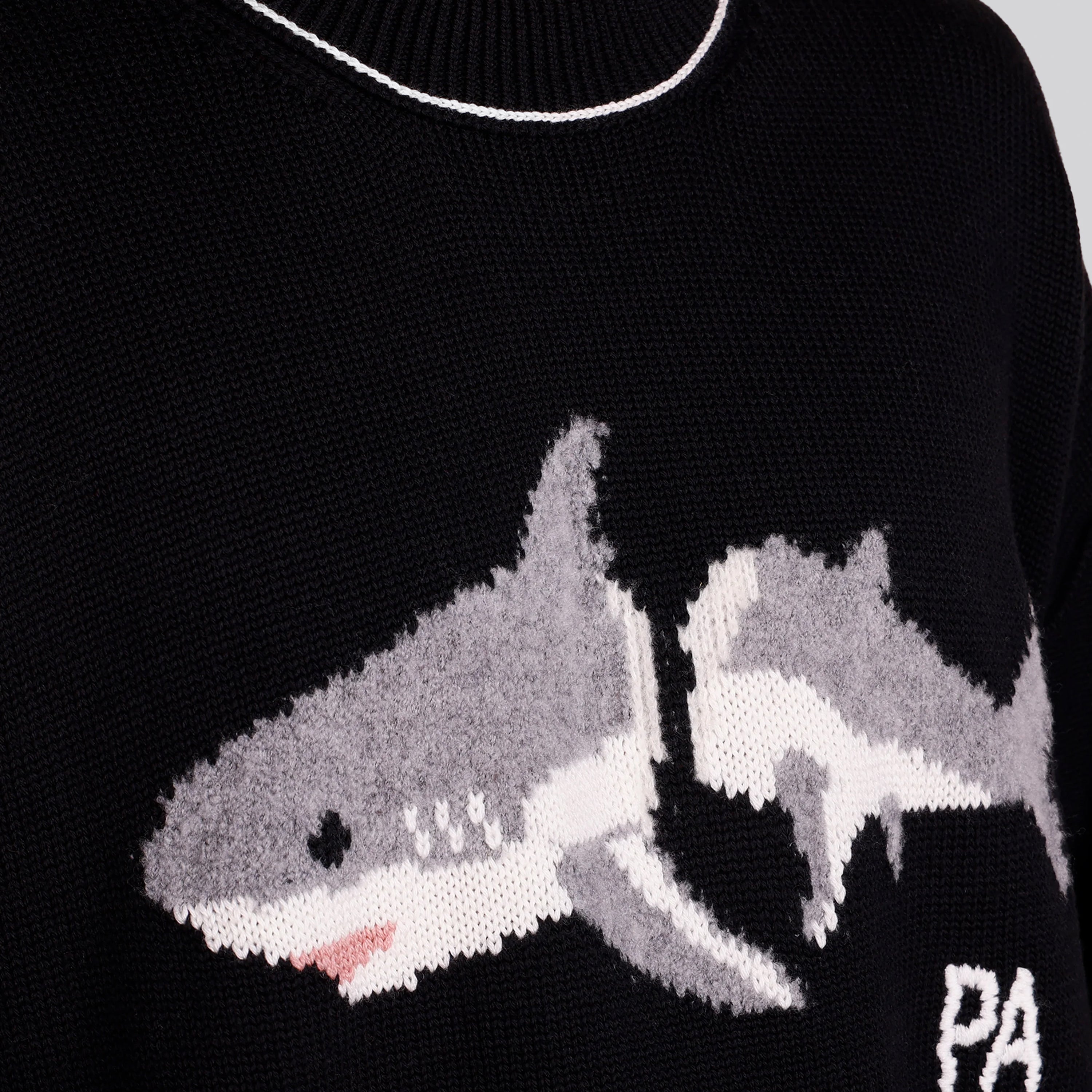 Suéter Negro Palm Angels Shark
