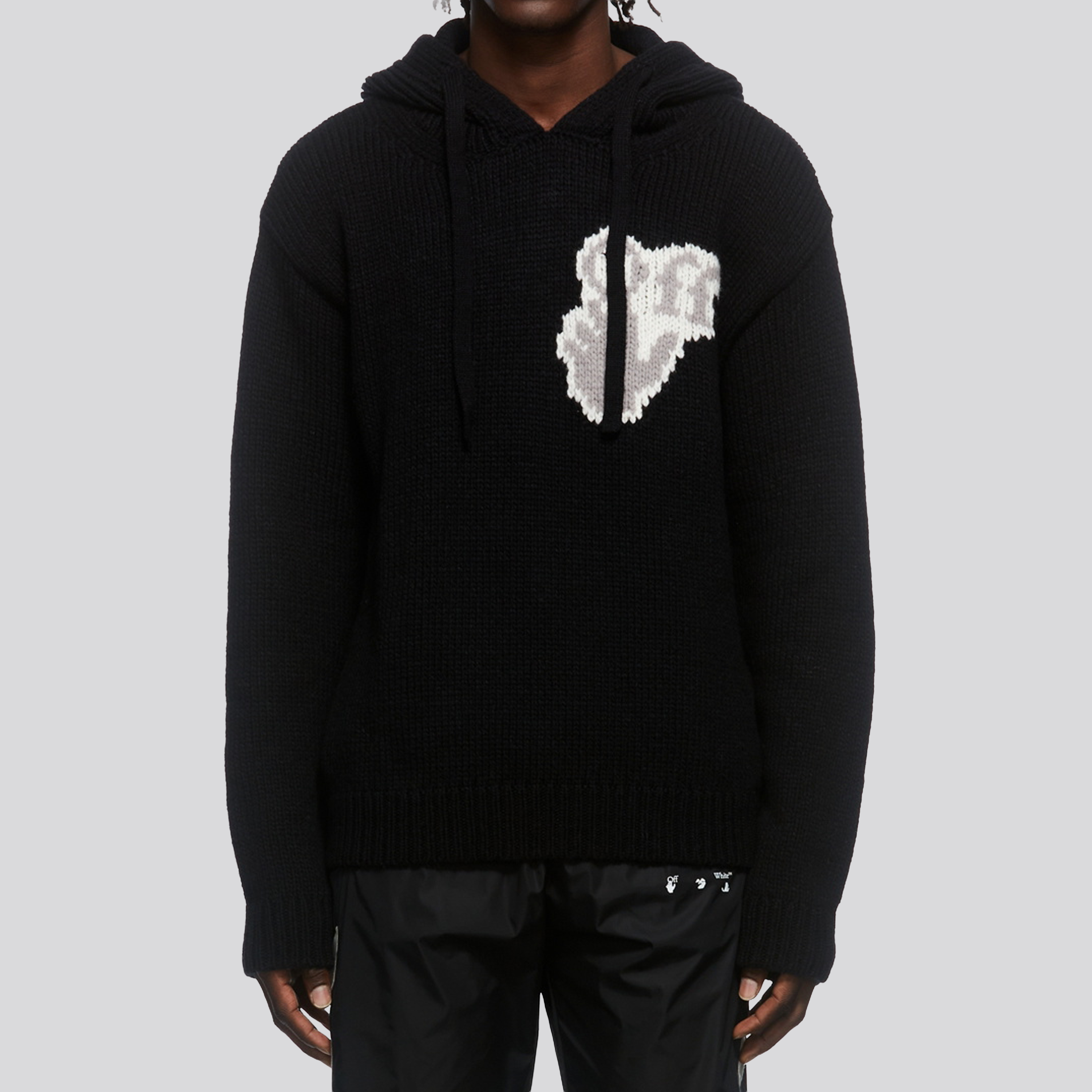 Buzo Negro Off-White Hand Off Chunky