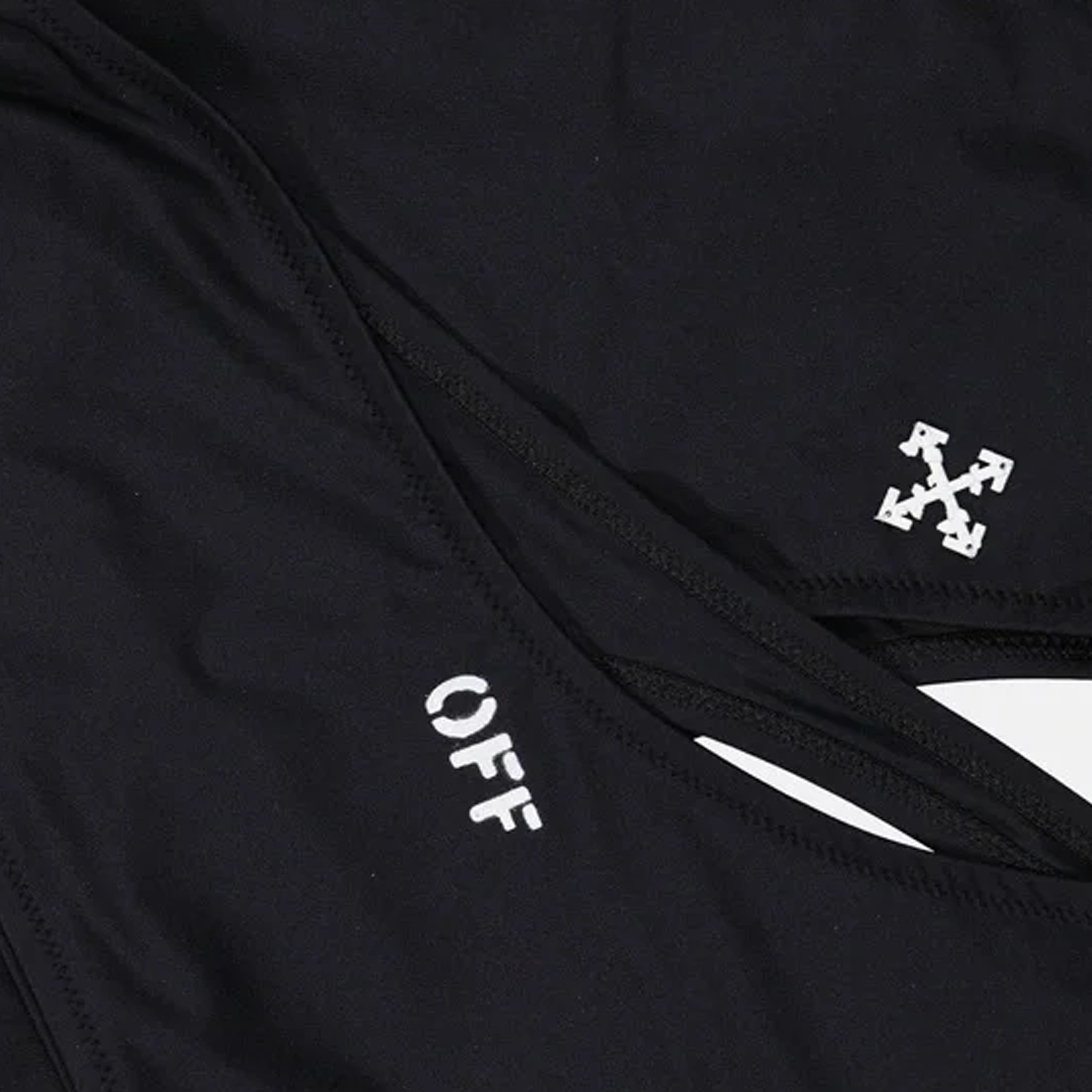 Bikini Negro Off-White Basic Ribbed