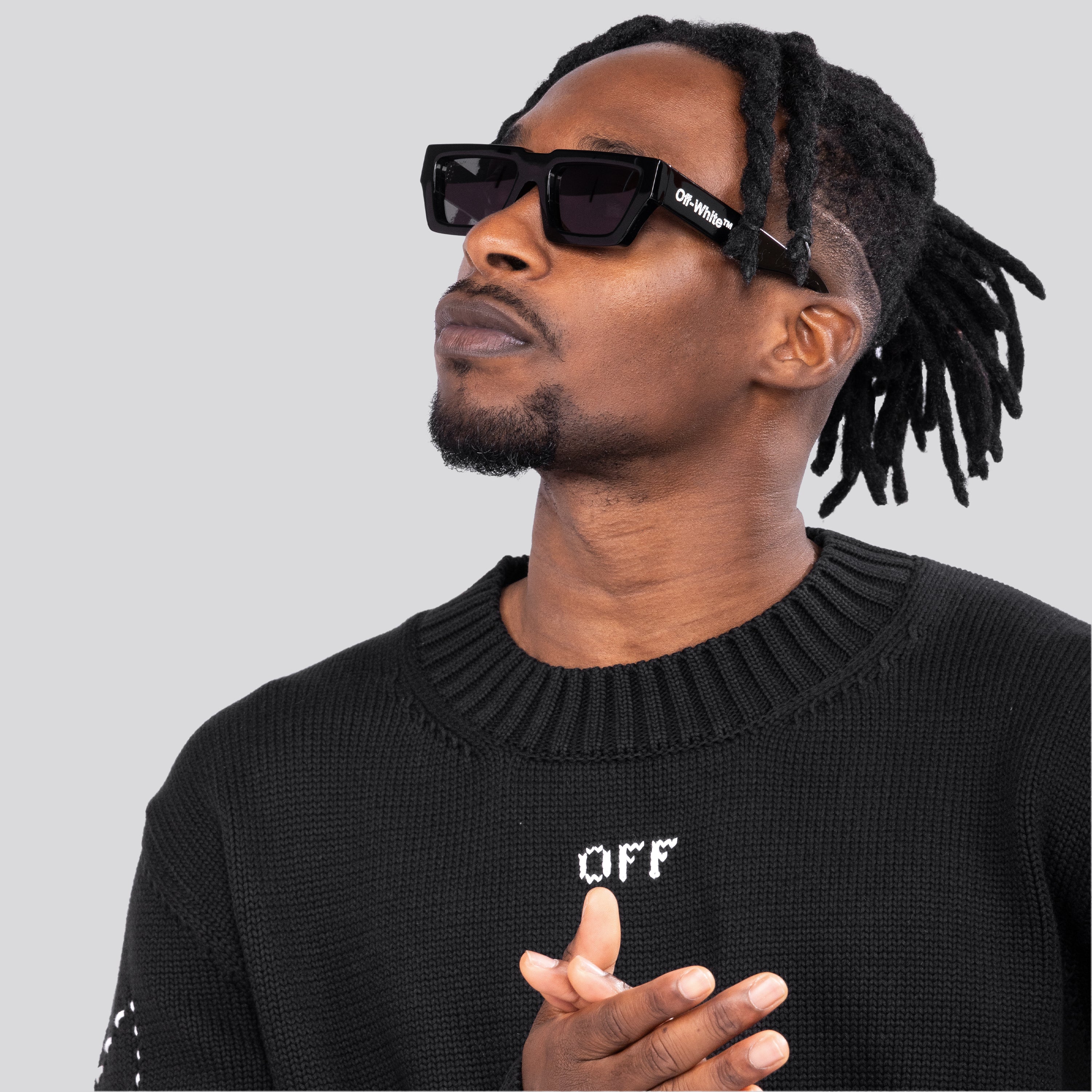 Gafas Negras Off-White Manchester Gris Oscuro