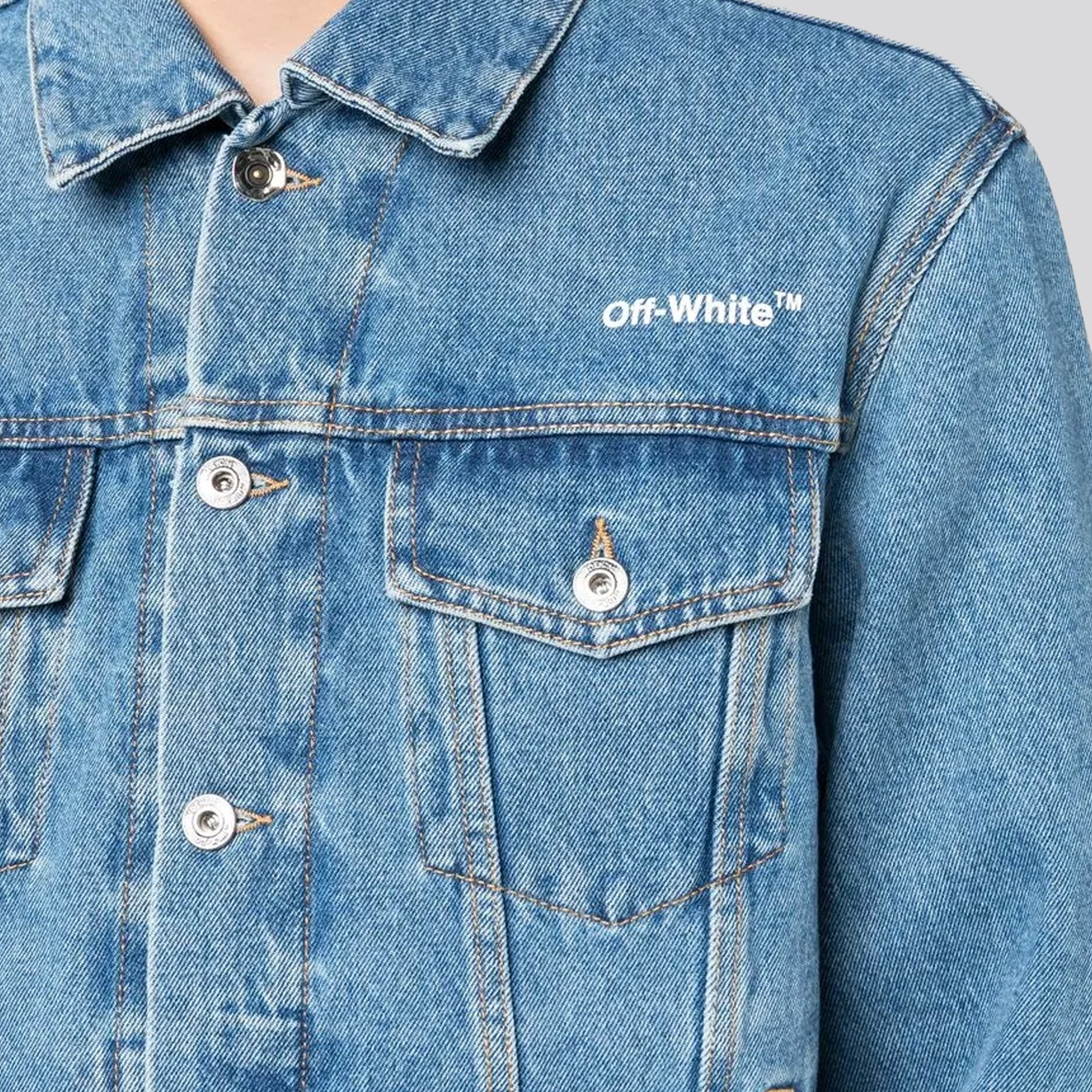 Chaqueta Denim Off-White Diag