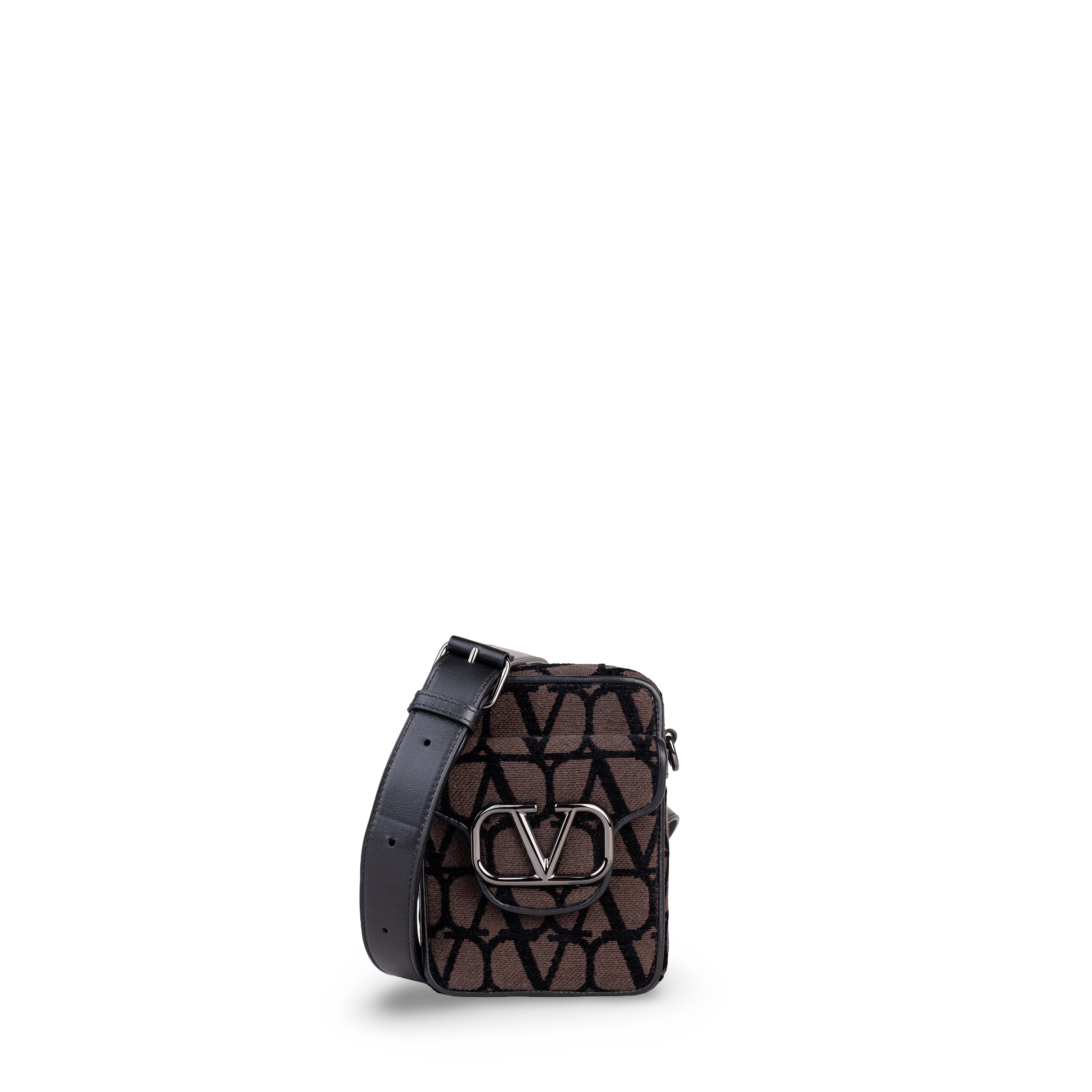 Bolso Café Valentino Negro Vlogo Loco Toile