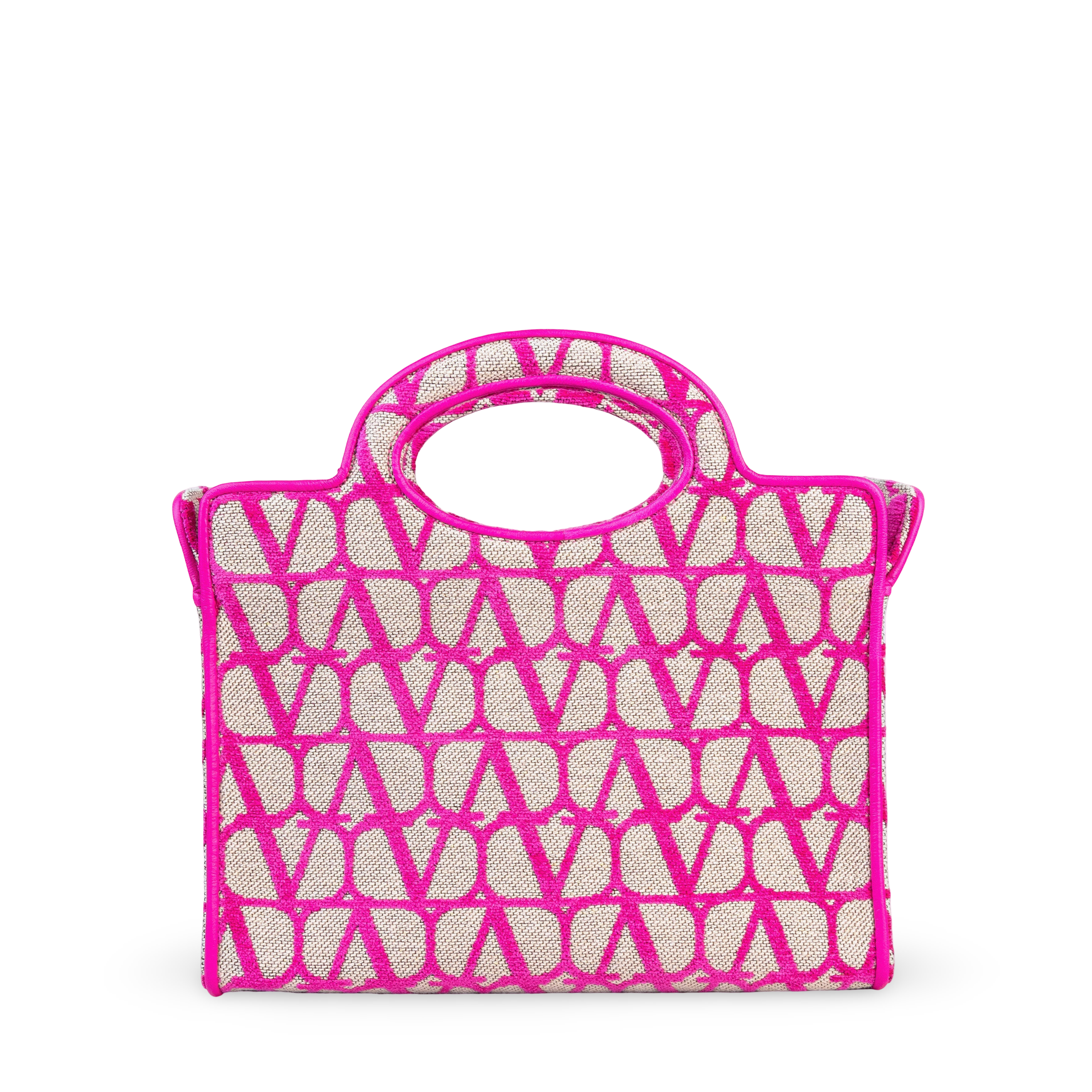 Cartera Beige Valentino Rosa Medium Iconographe