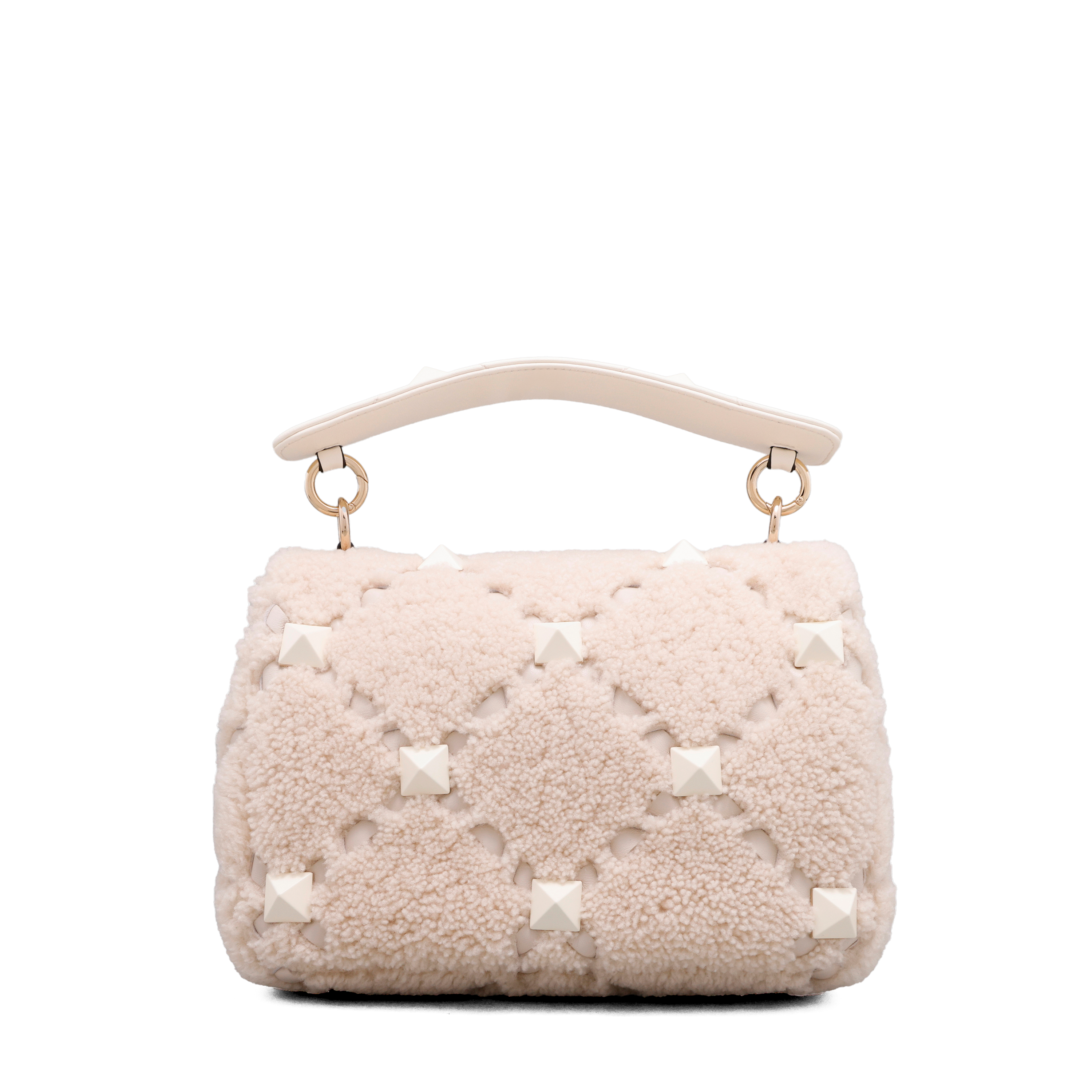 Cartera Beige Valentino Roman Stud