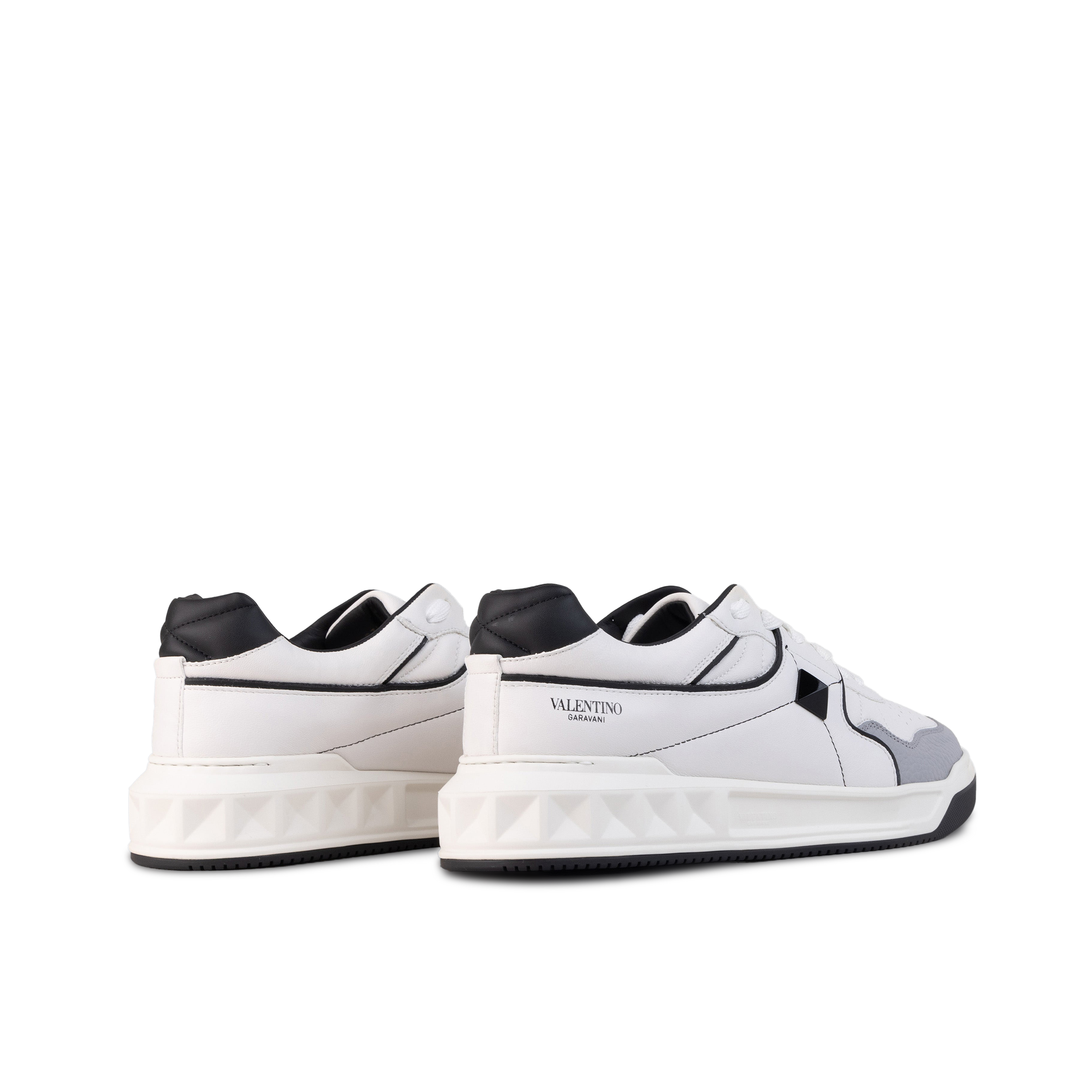 Sneakers Blanco Valentino Gris Roman Stud
