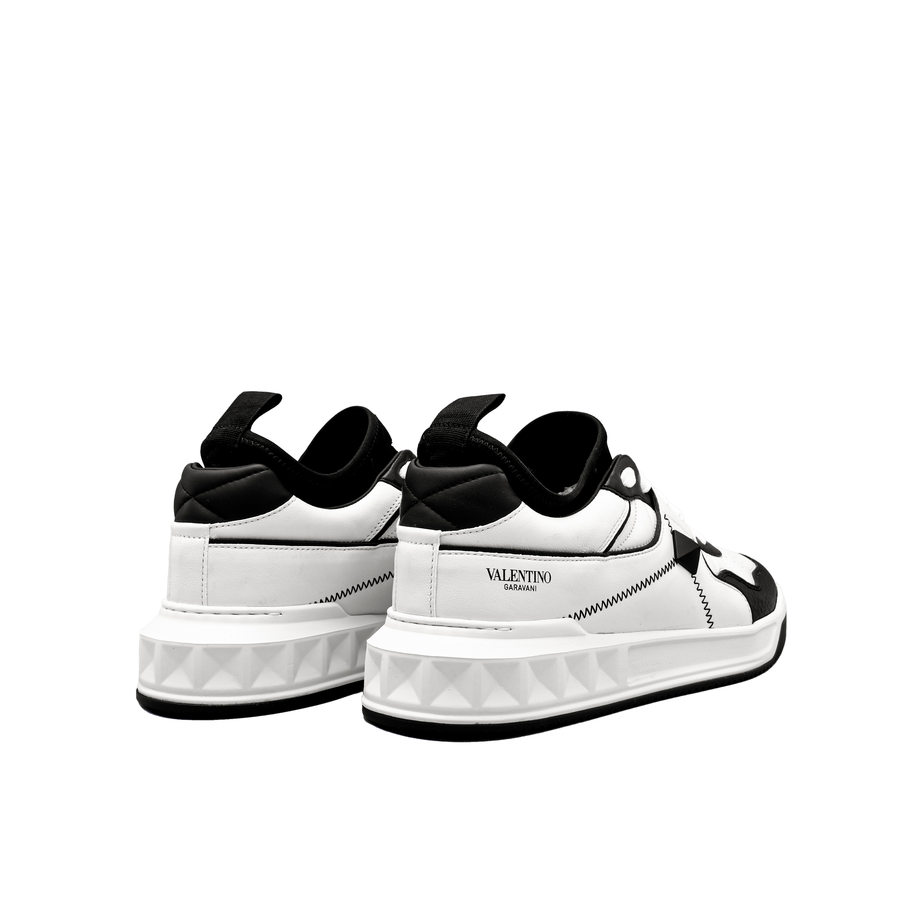 Sneakers Blancos Negro Valentino Roman Stud Sock