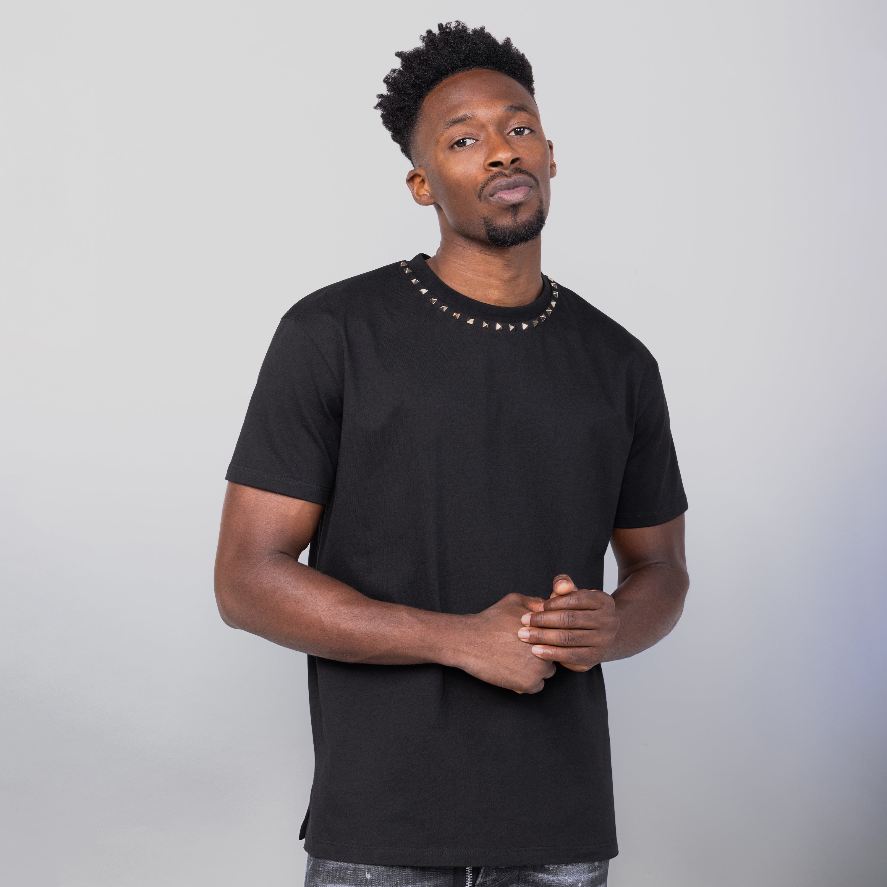 Camiseta Negra Valentino Rockstuds