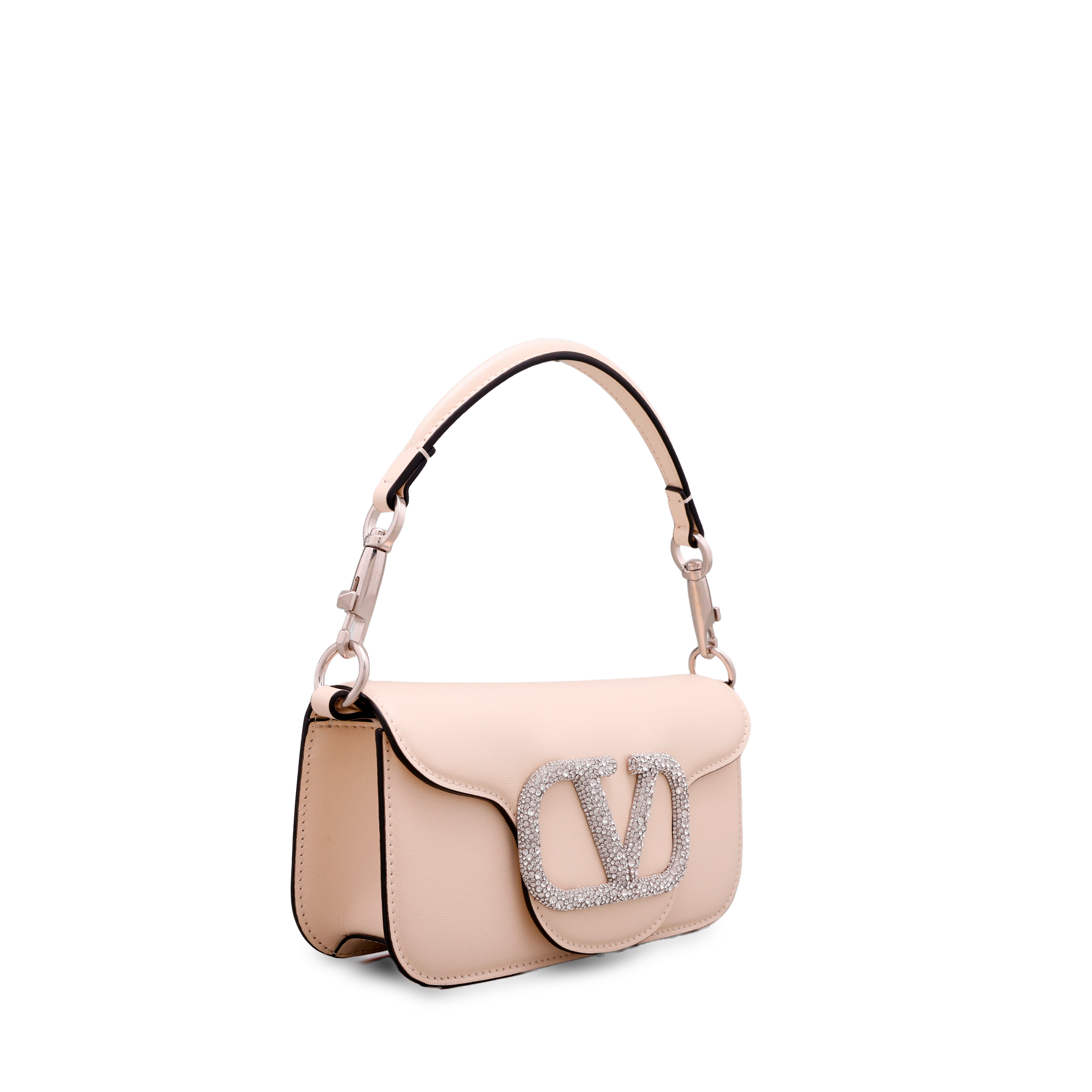 Cartera Blanca Valentino Vlogo Crystal