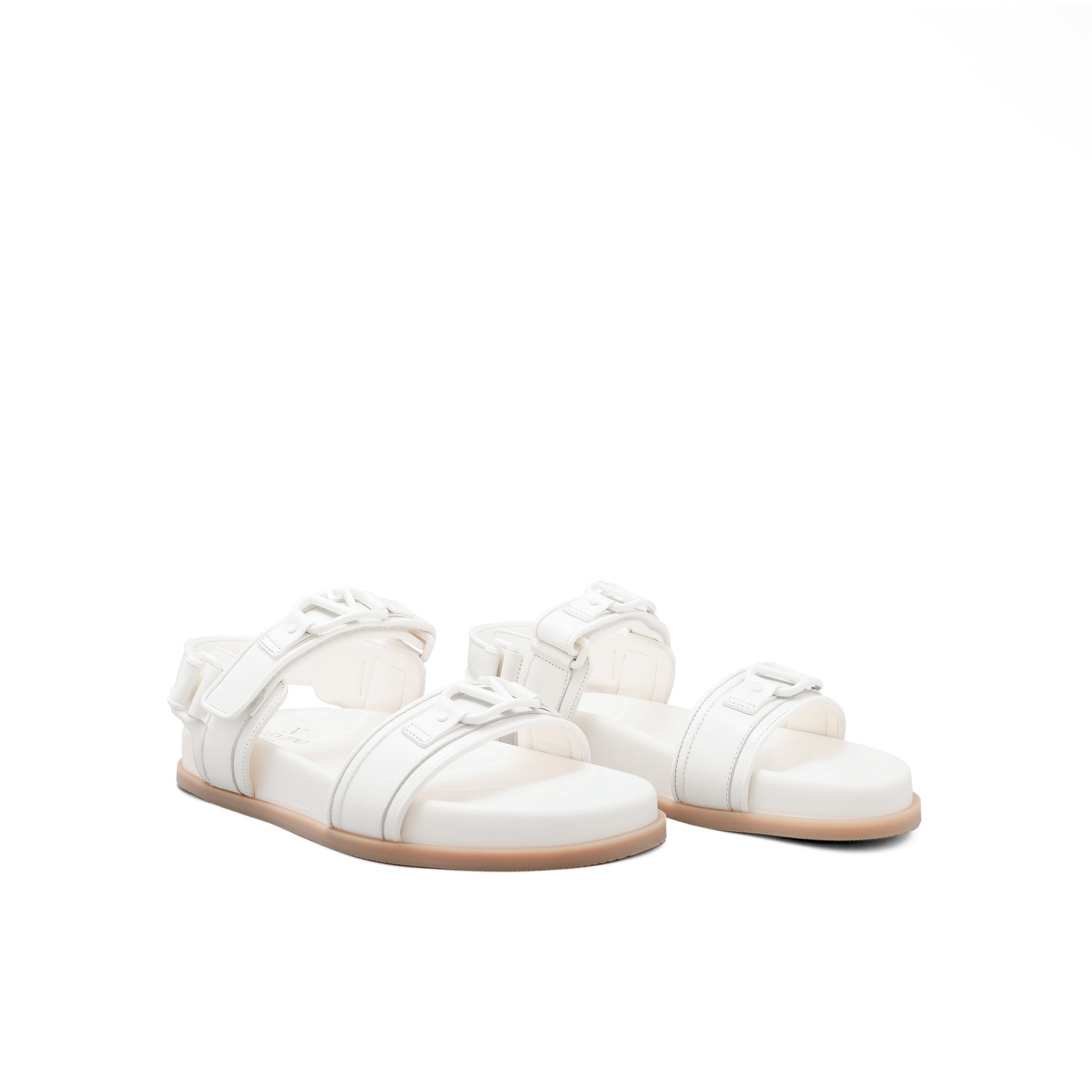 Sandalias Blanco Valentino Vplaque