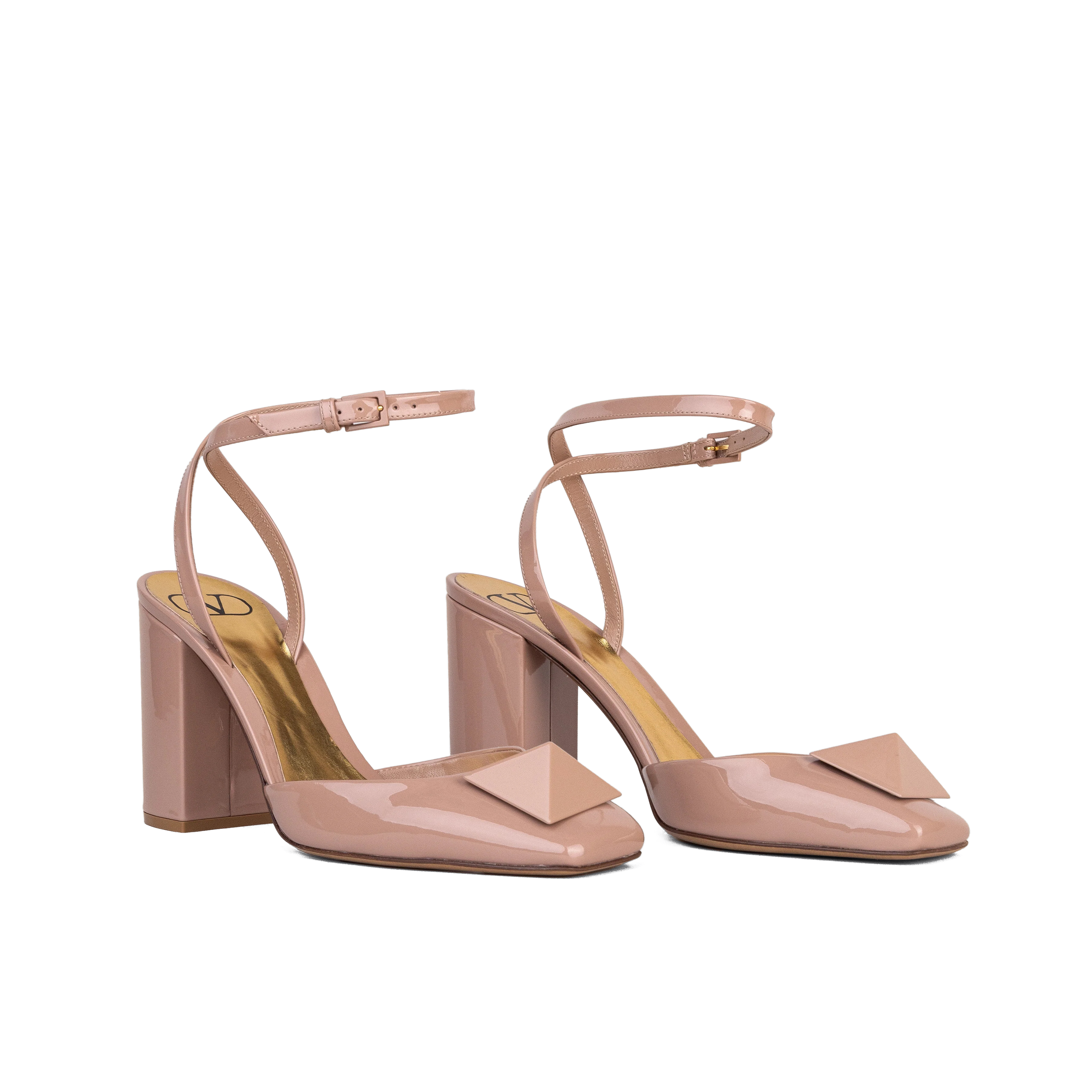 Sandalias de Tacón Rose Cannelle Valentino One Stud 90 mm
