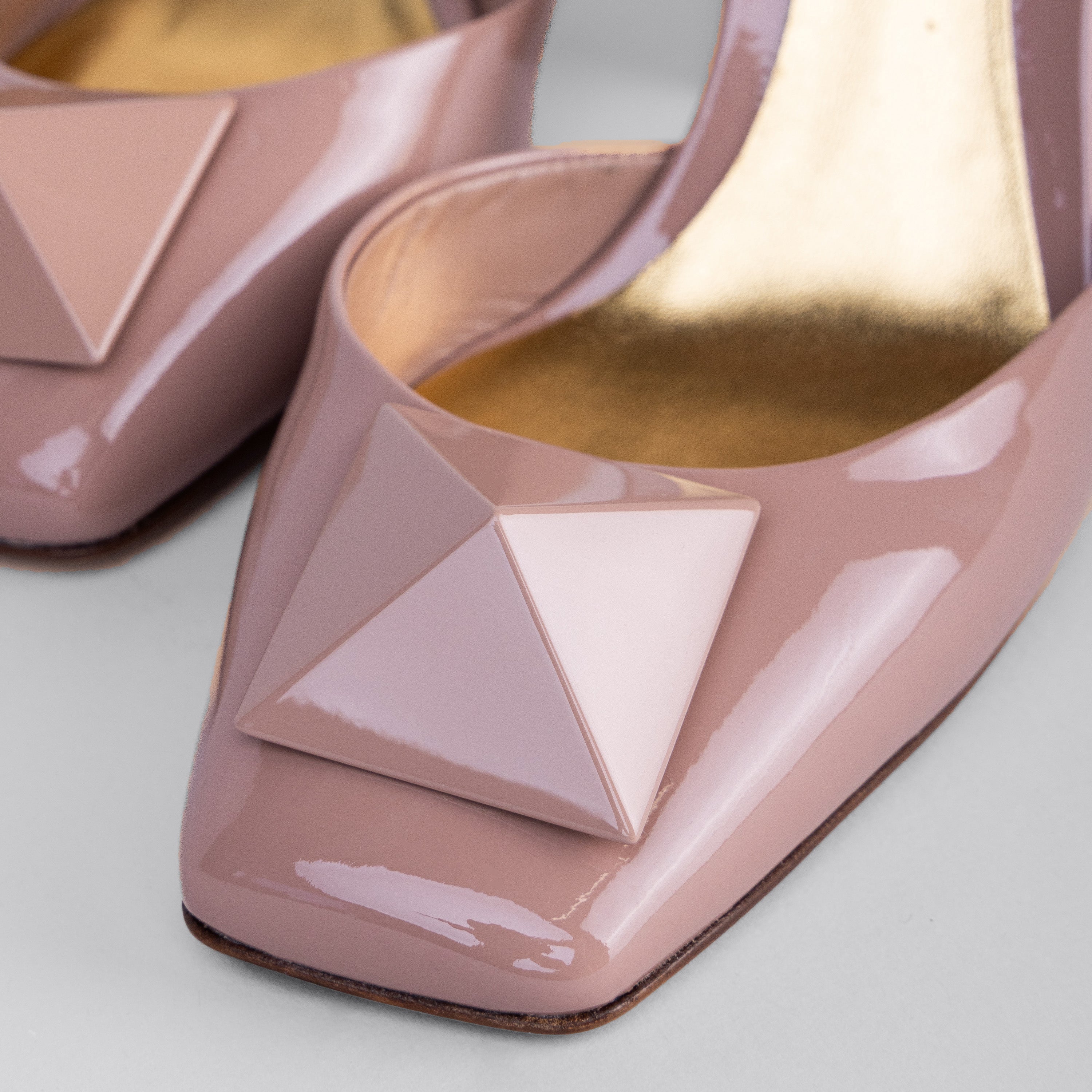 Sandalias de Tacón Rose Cannelle Valentino One Stud 90 mm