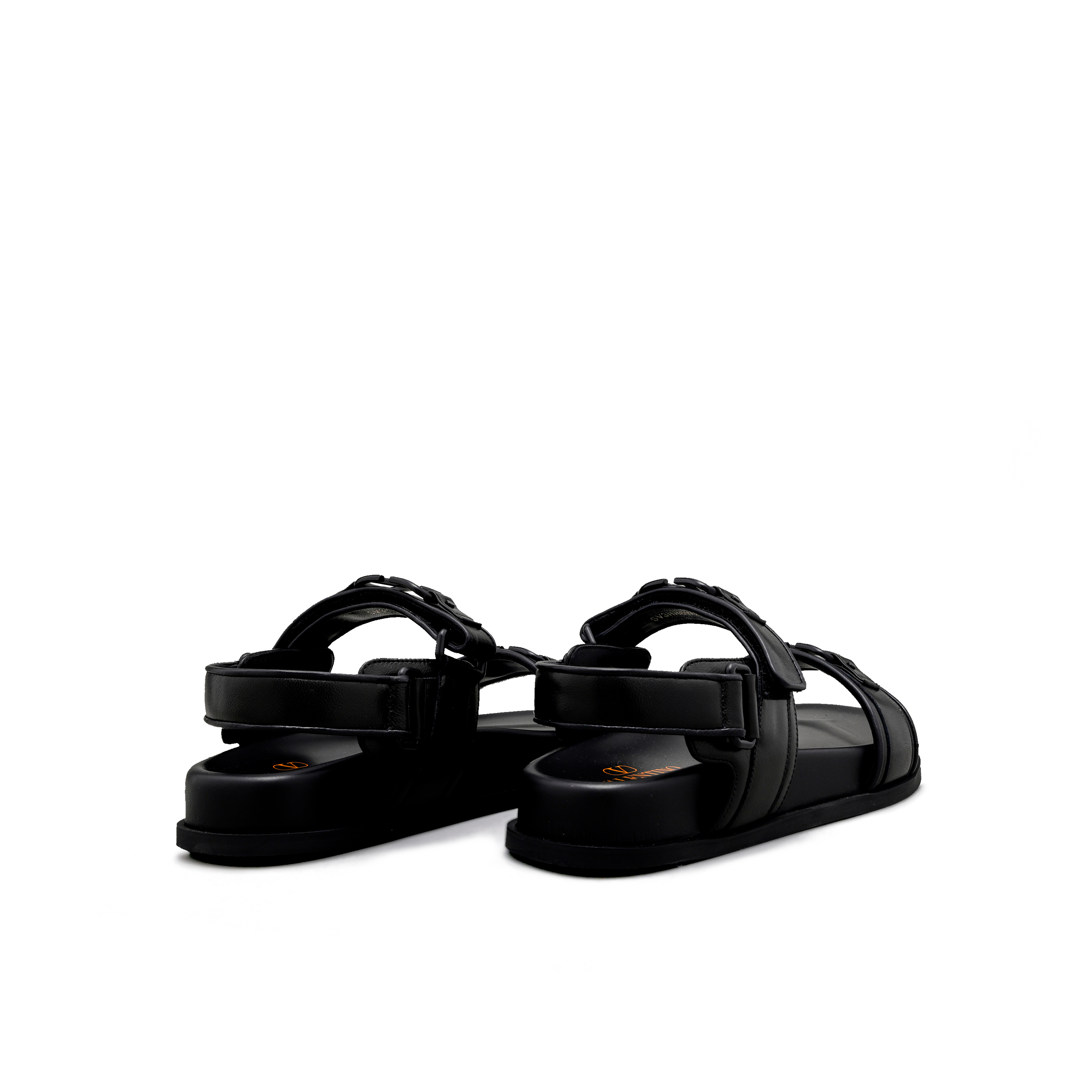 Sandalias Negro Valentino Vplaque