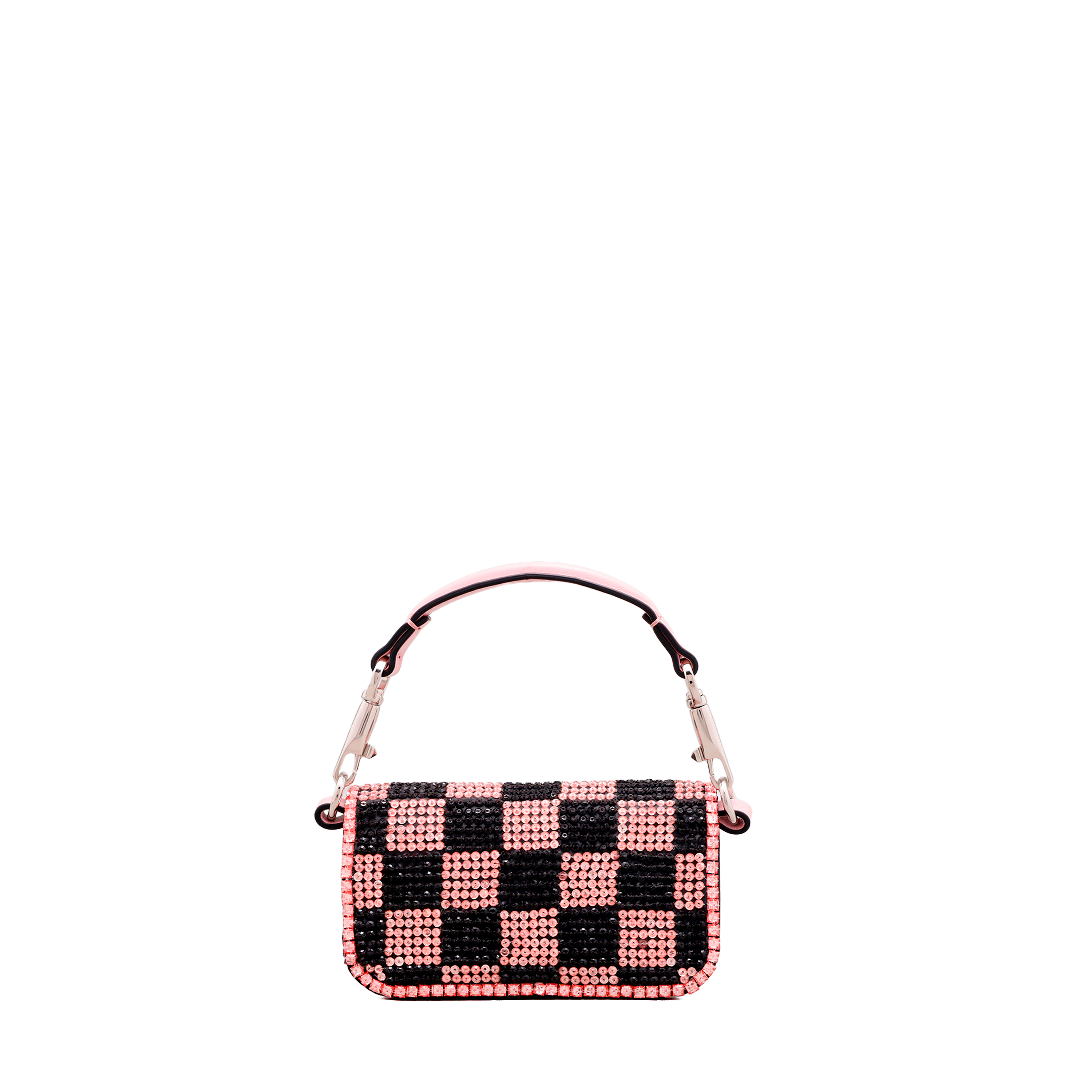 Cartera Rosada Valentino Crystal Rhinestones