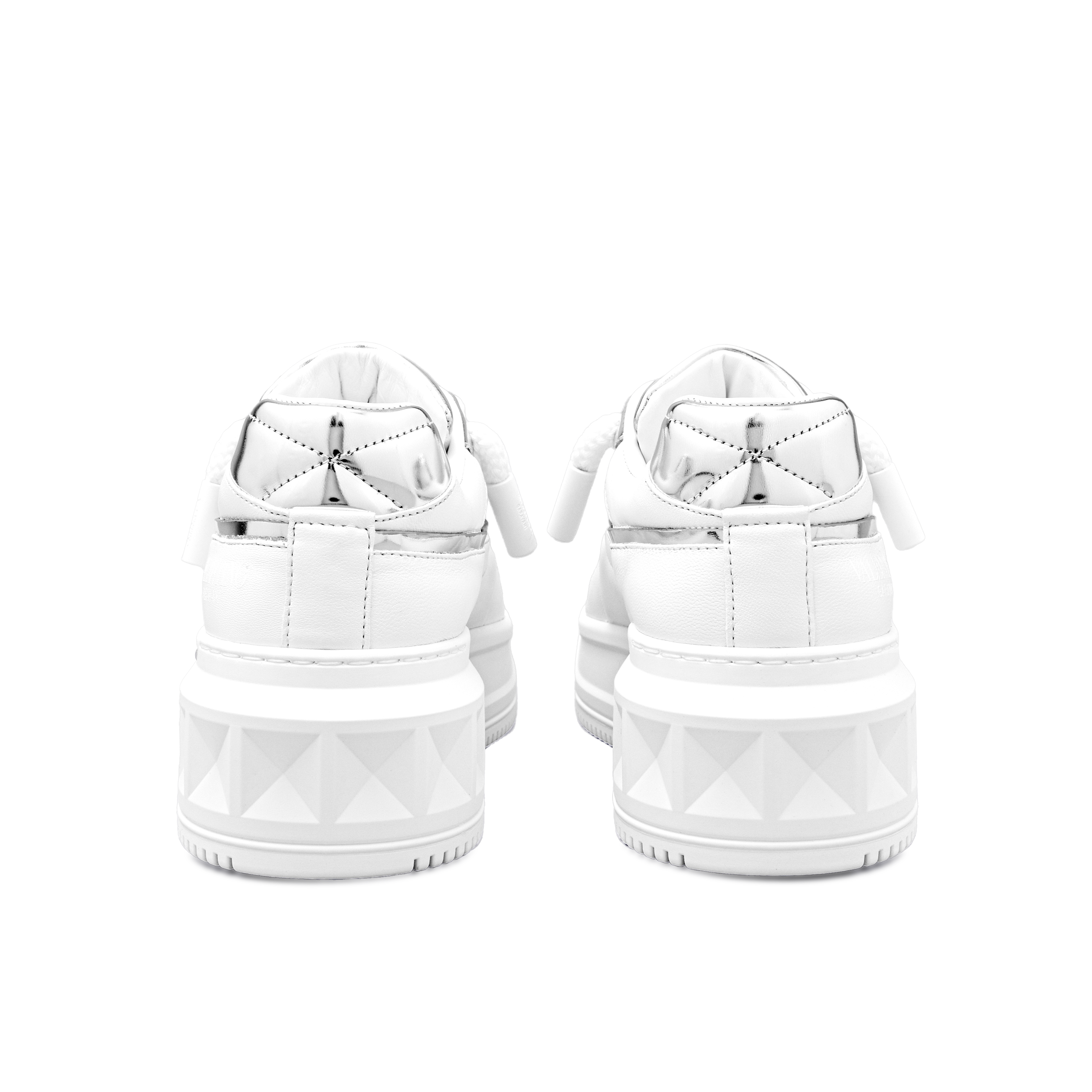 Sneakers Blancos Plateado Valentino One Roman Stud