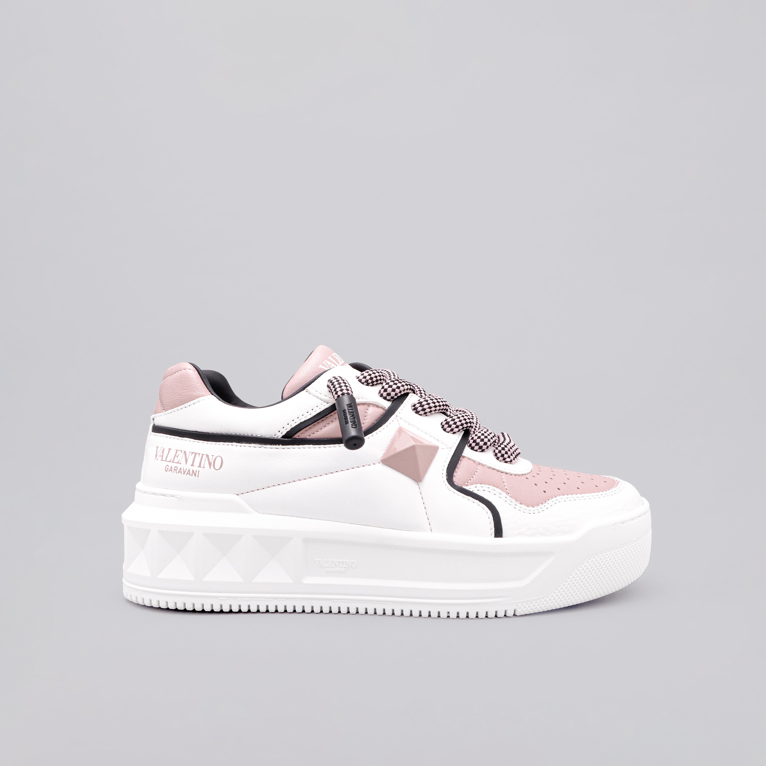 Sneakers Blancos Rosado Valentino One Stud
