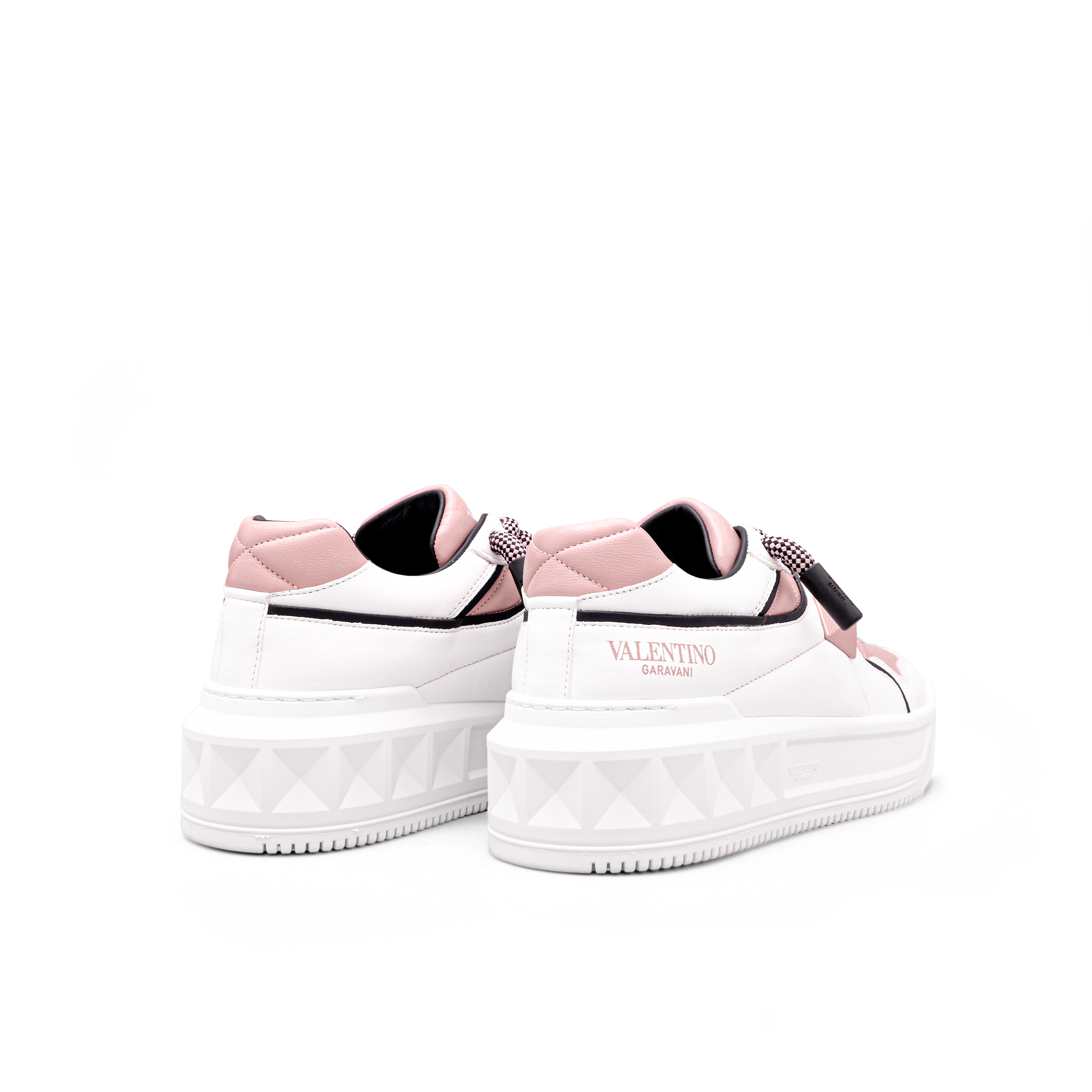 Sneakers Blancos Rosado Valentino One Stud