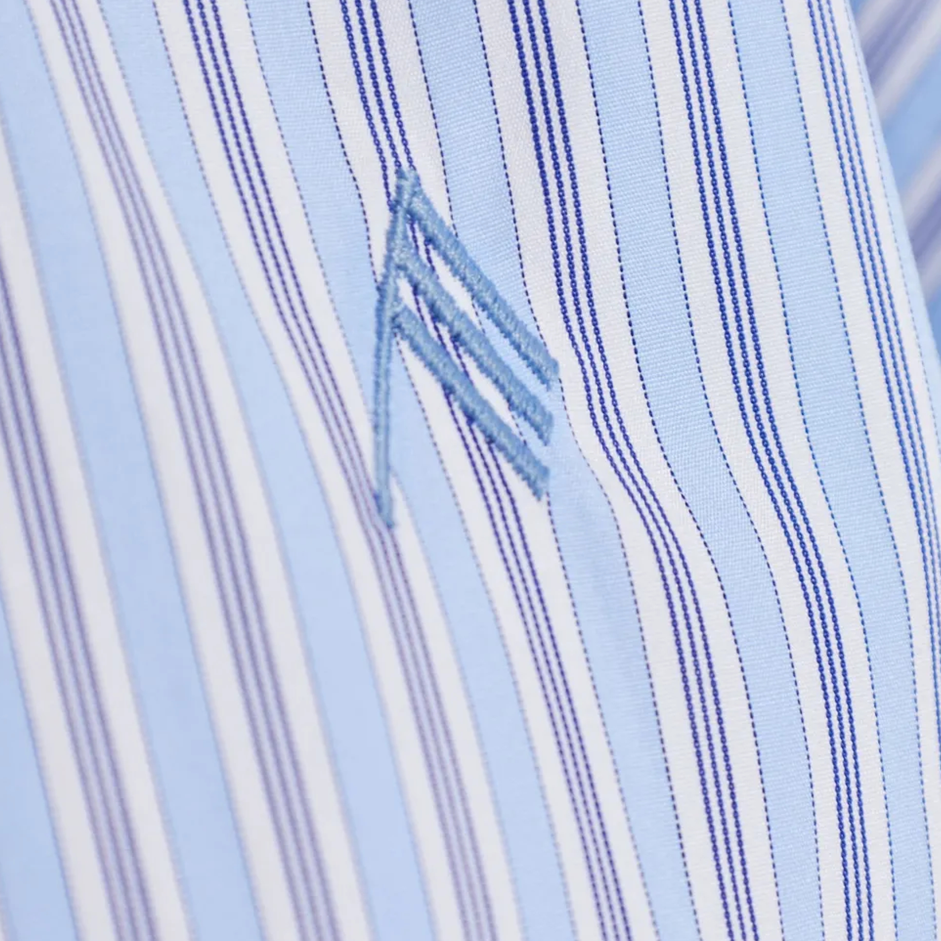 Camisa Celeste The Attico Stripes