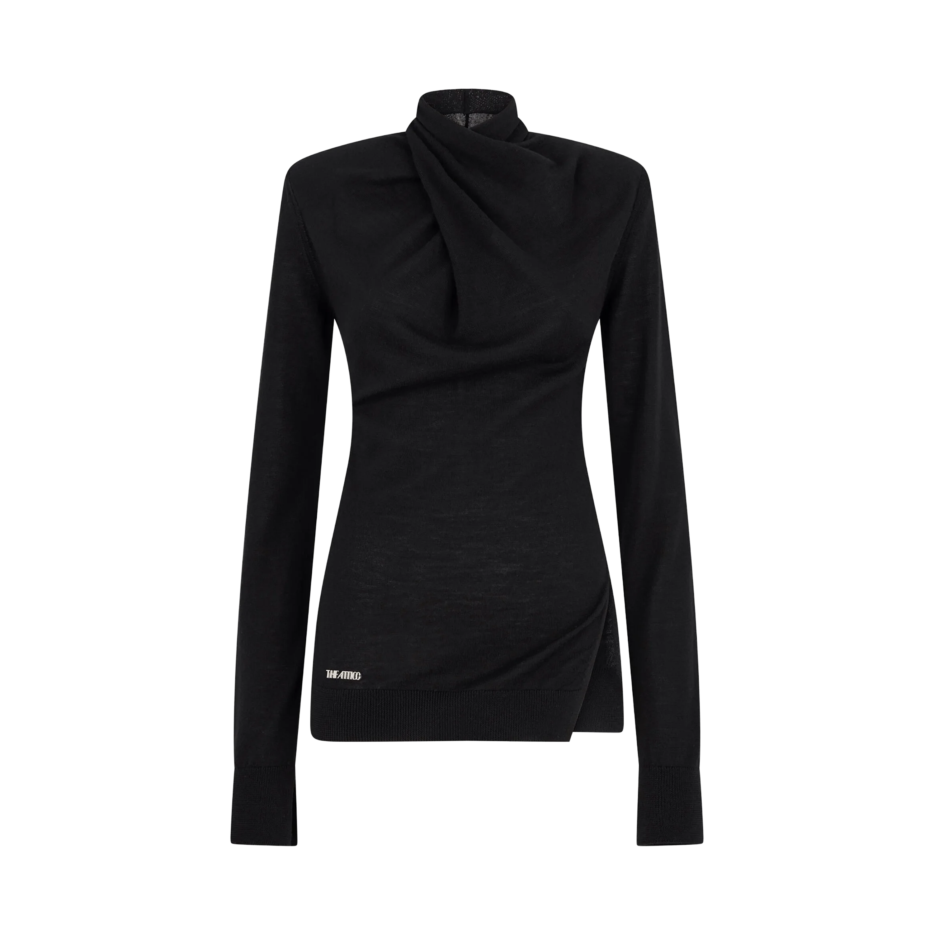 Top Negro The Attico Wool