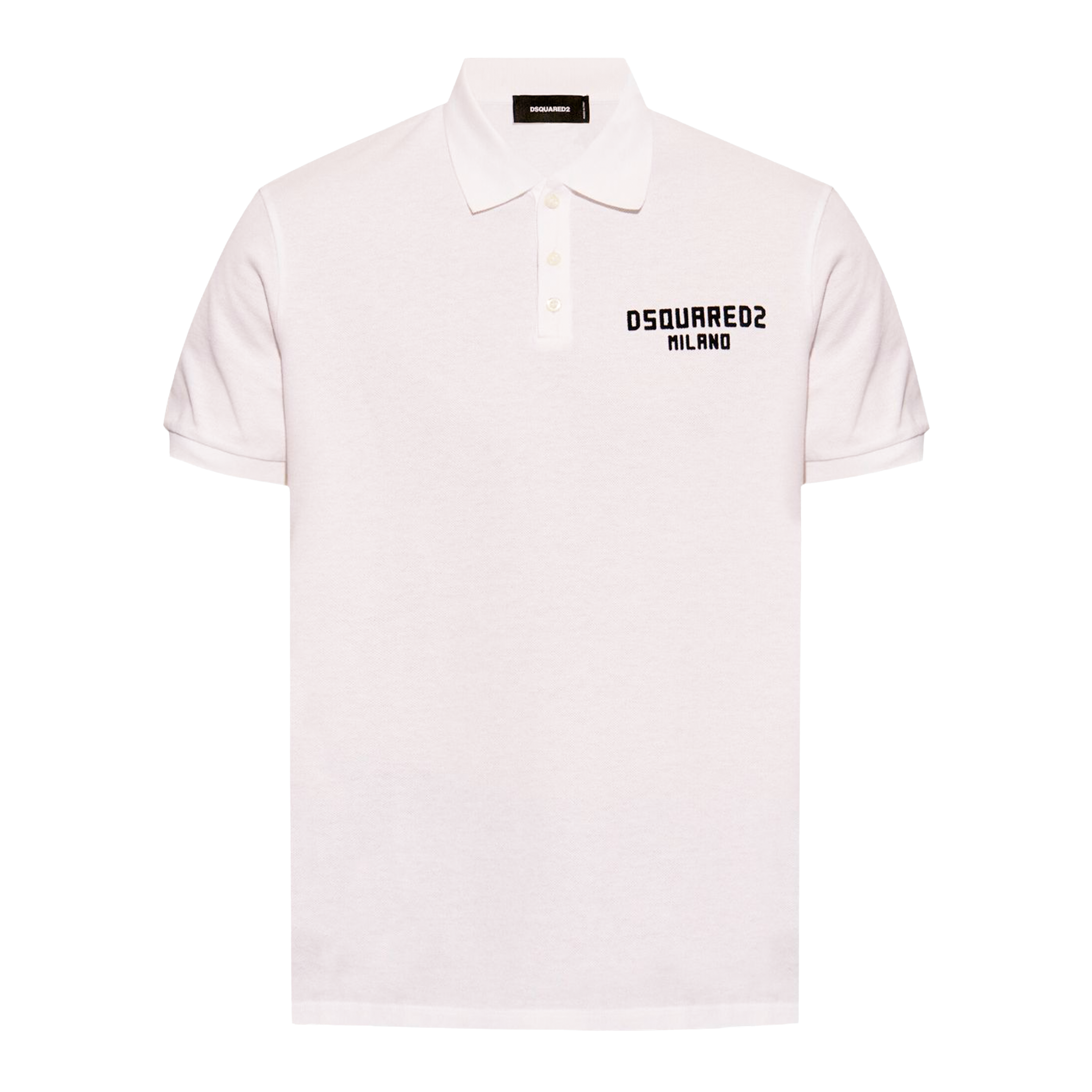 Camiseta Tipo Polo Blanca Dsquared2 Milano