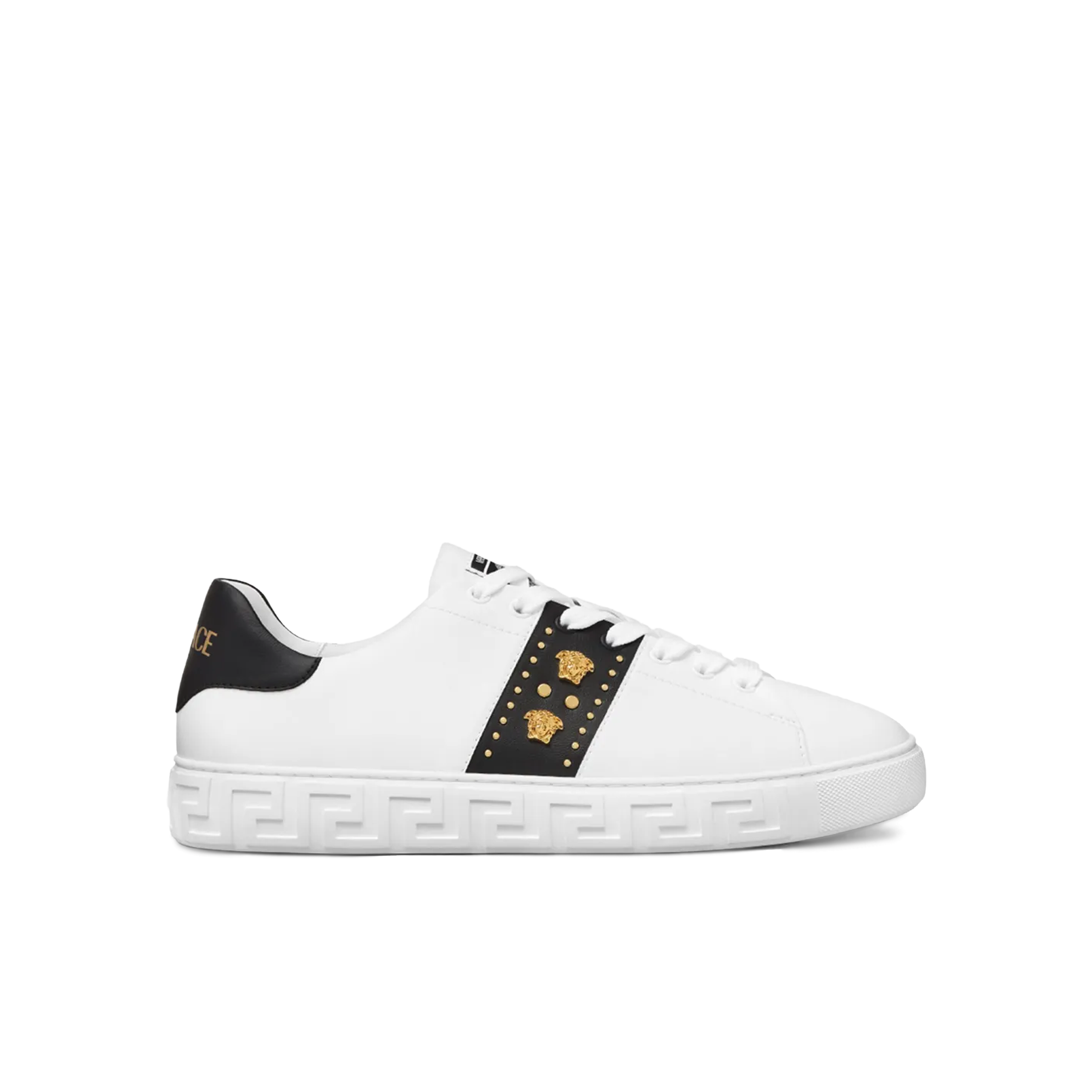 Sneakers Negros Versace Medusa Rhinestones