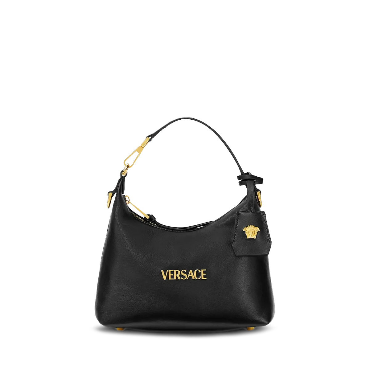 Cartera Negra Versace Tag Medusa