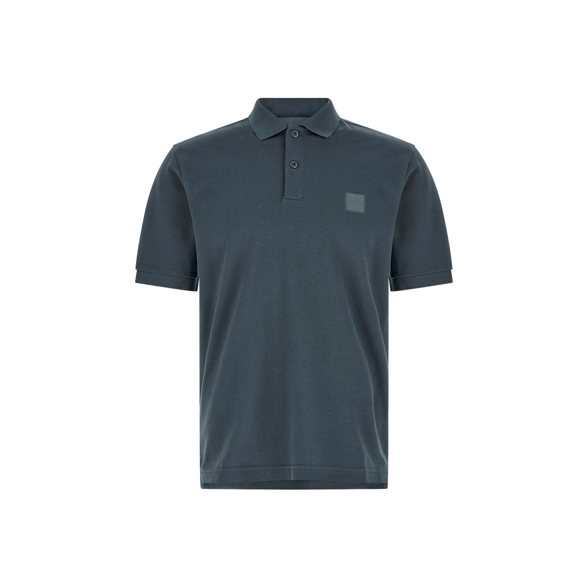 Camiseta Tipo Polo Azul Stone Island Ghost