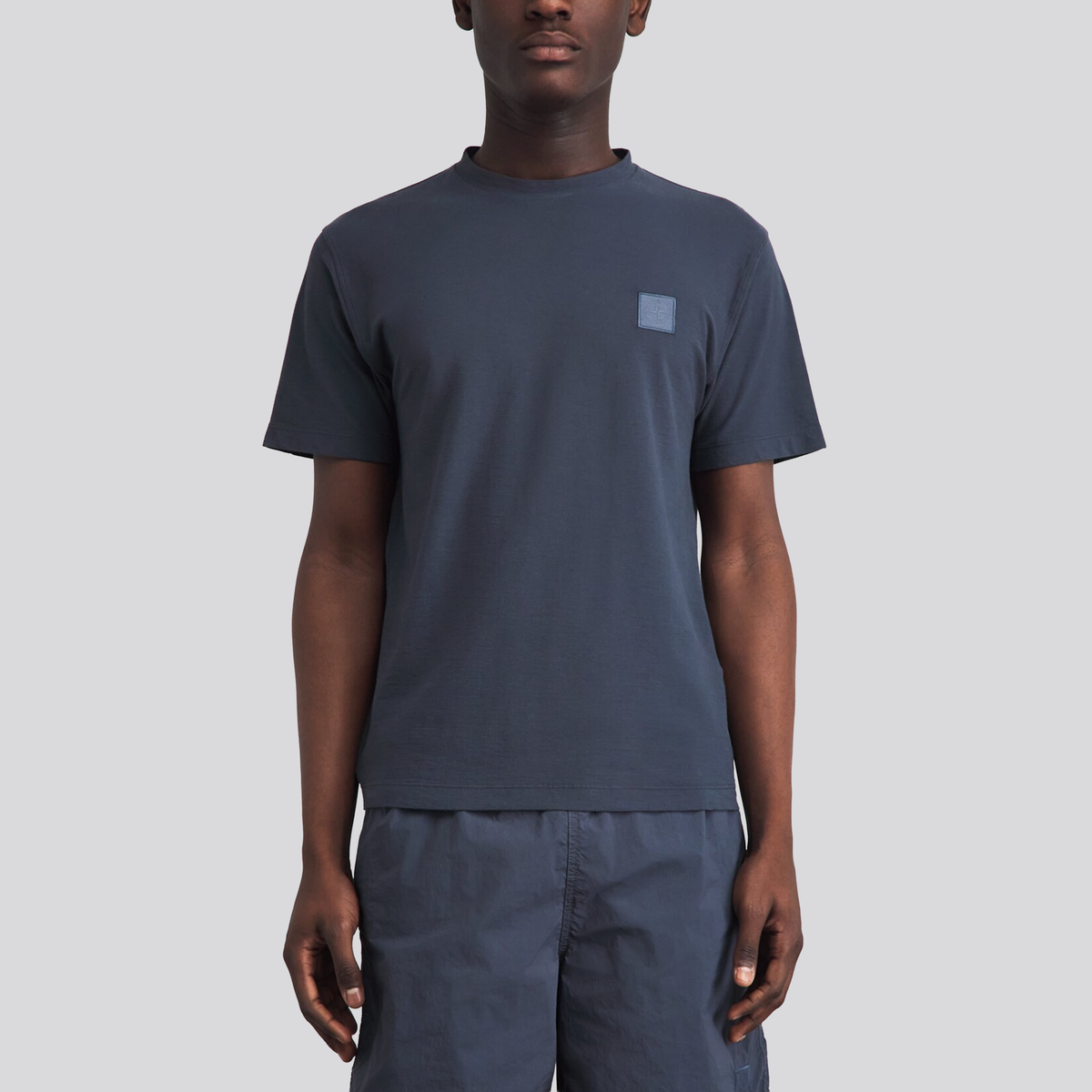 Camiseta Azul Stone Island Compass Ghost