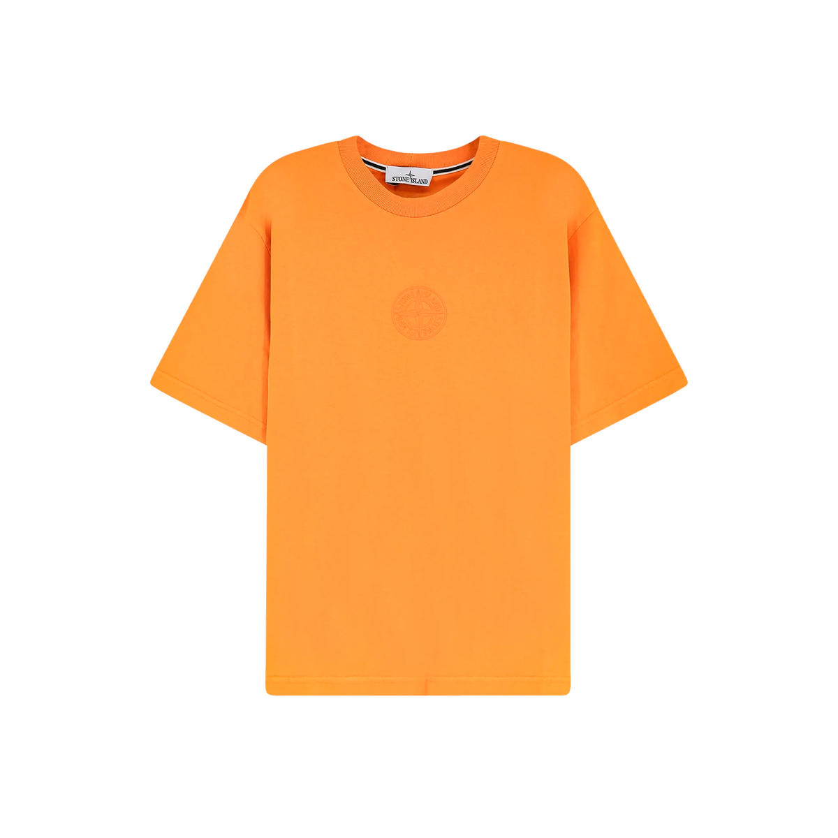 Camiseta Naranja Stone Island Back Logo