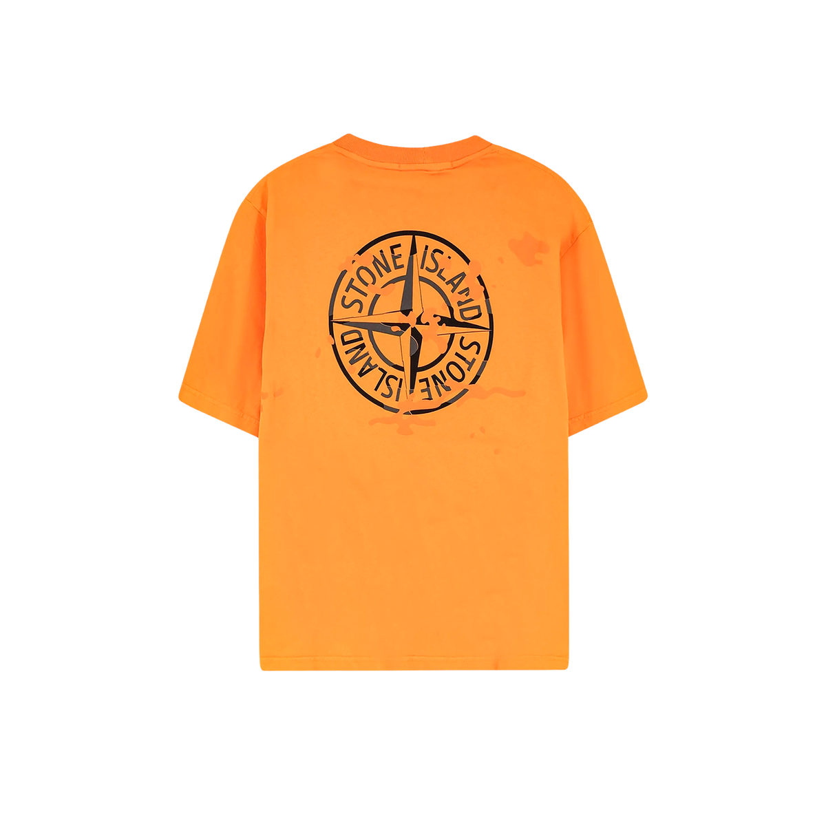 Camiseta Naranja Stone Island Back Logo