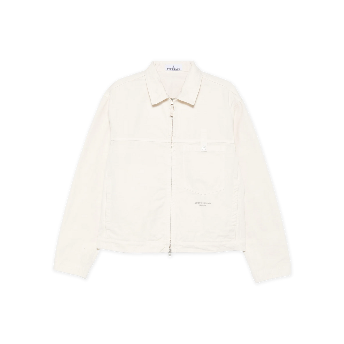 Chaqueta Blanca Stone Island Denim Marina