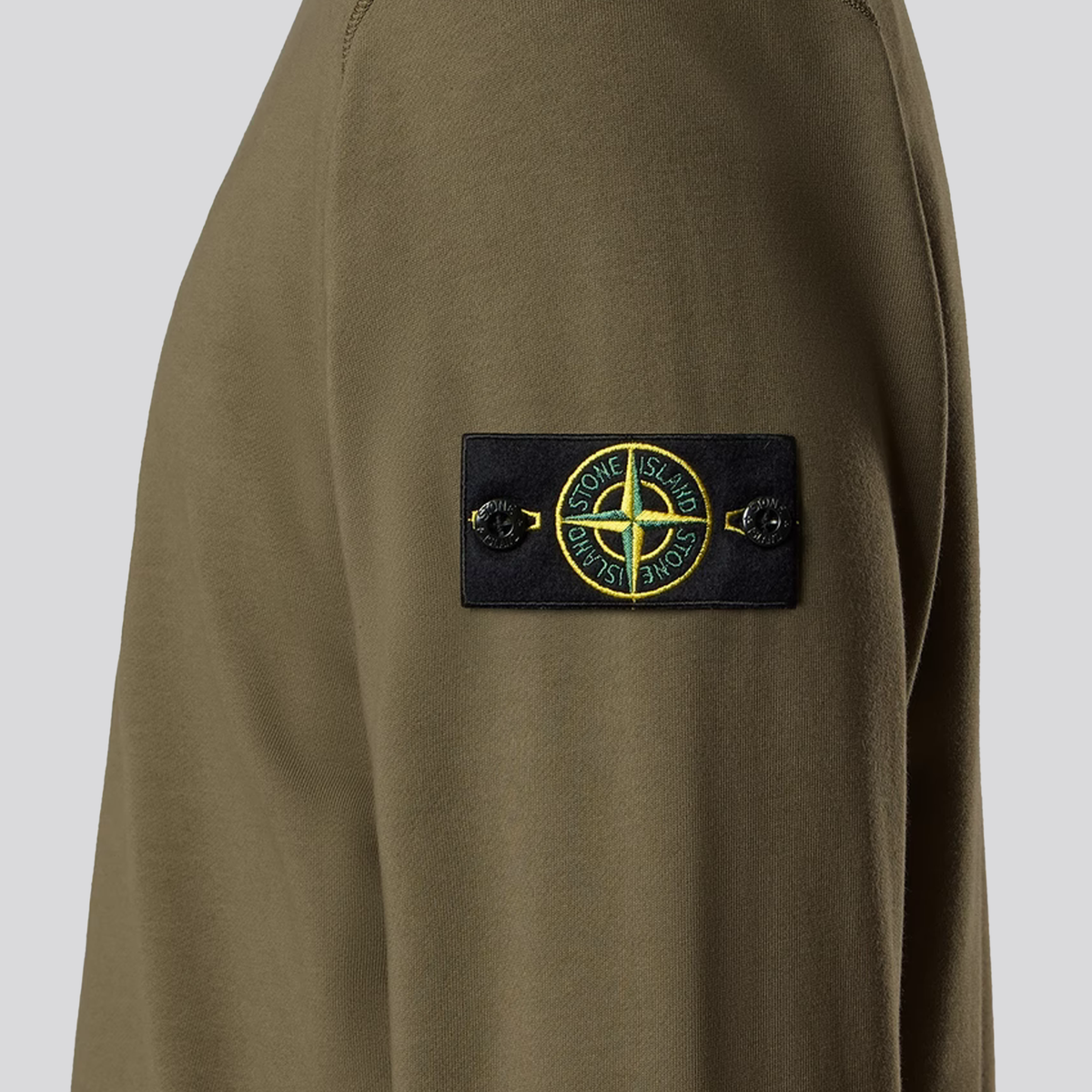 Buzo Verde Stone Island Logo Patch