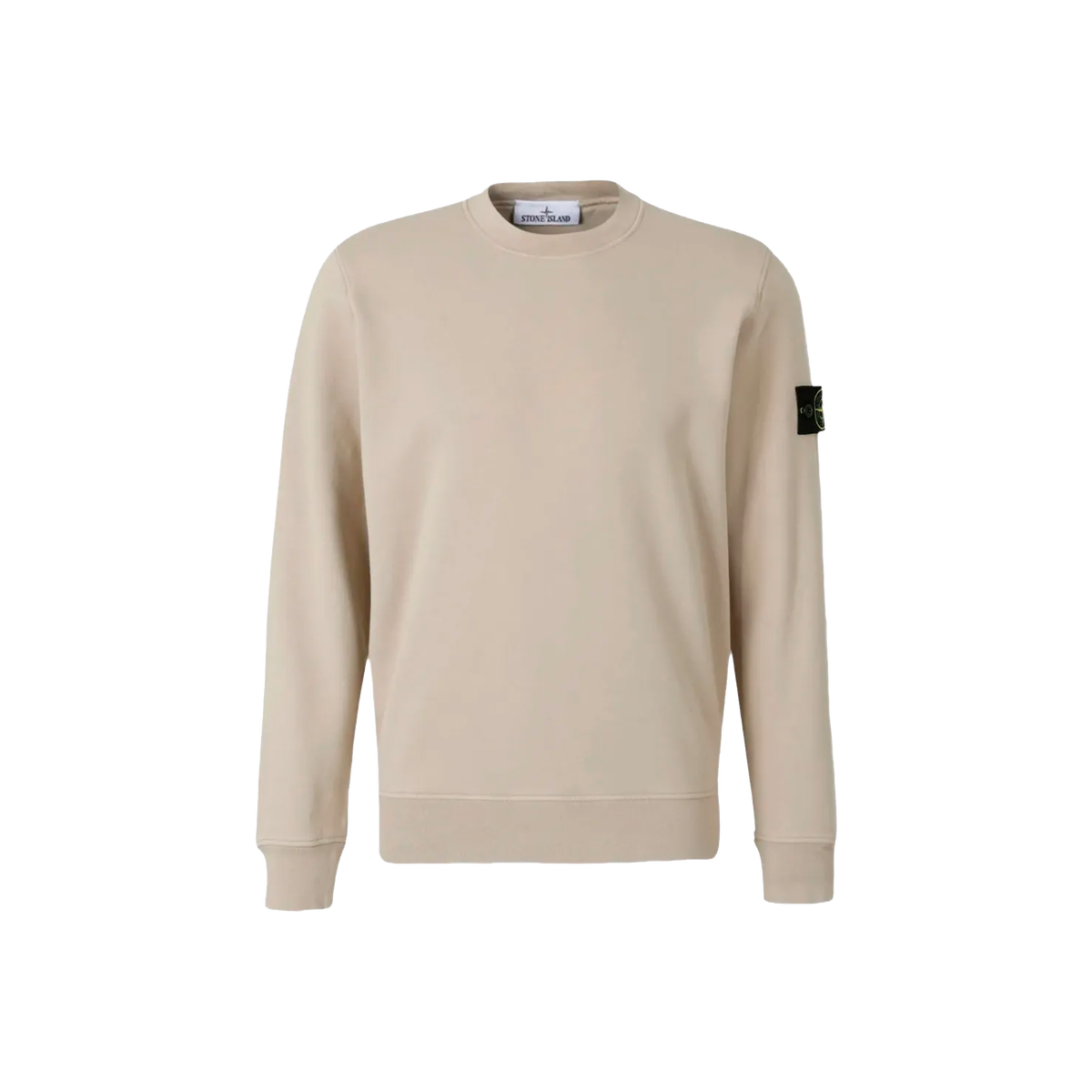 Buzo Beige Stone Island Logo Patch